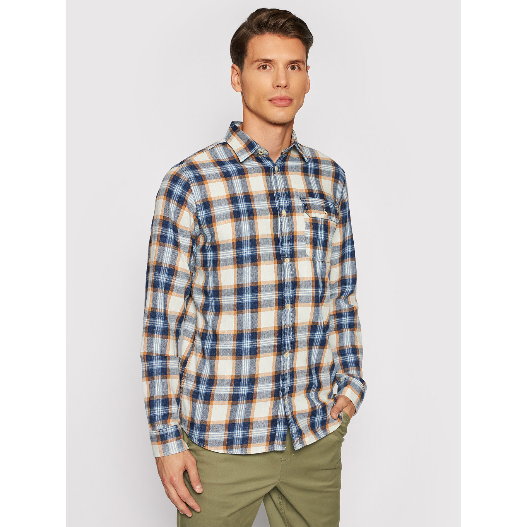 Jack&Jones Košeľa Jones 12191169 Modrá Regular Fit - Pepit.sk