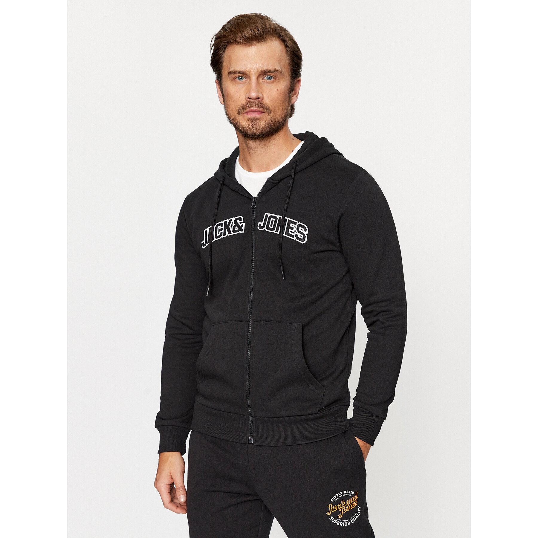 Jack&Jones Mikina 12241567 Čierna Regular Fit - Pepit.sk