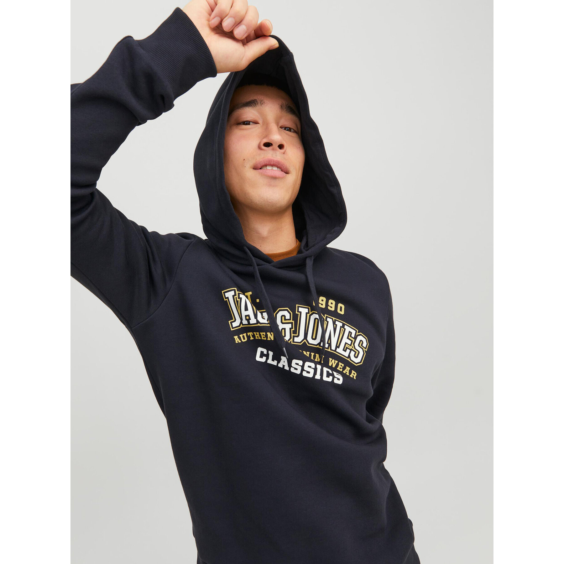 Jack&Jones Mikina Logo 12233597 Tmavomodrá Standard Fit - Pepit.sk