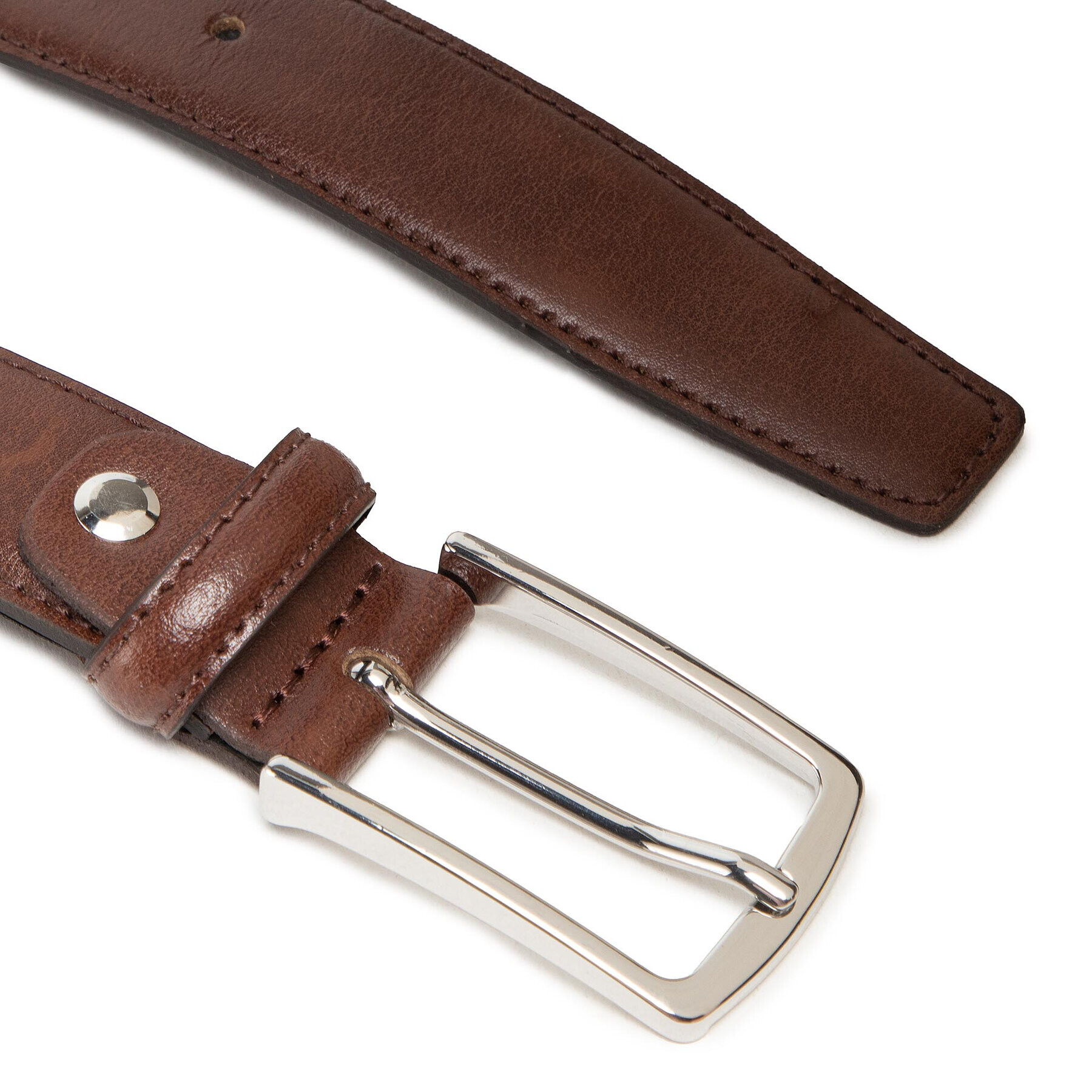 Jack&Jones Pánsky opasok Jacchristopher Belt Noos 12136795 Hnedá - Pepit.sk