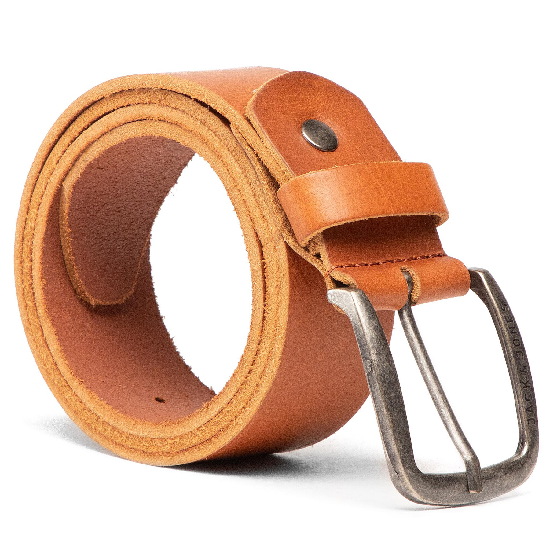 Jack&Jones Pánsky opasok Jackpaul Leather Belt 12111286 Hnedá - Pepit.sk