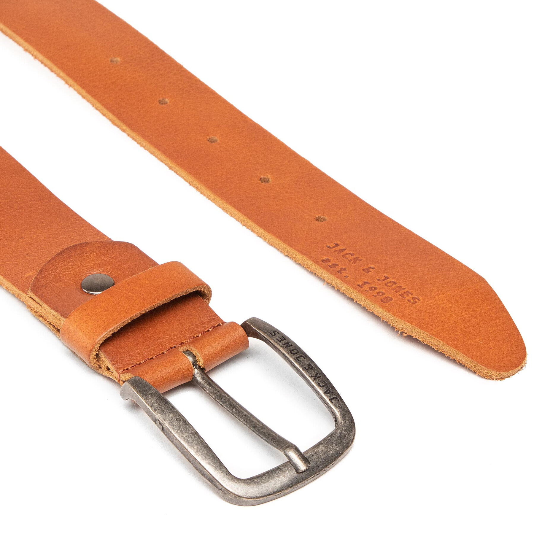 Jack&Jones Pánsky opasok Jackpaul Leather Belt 12111286 Hnedá - Pepit.sk