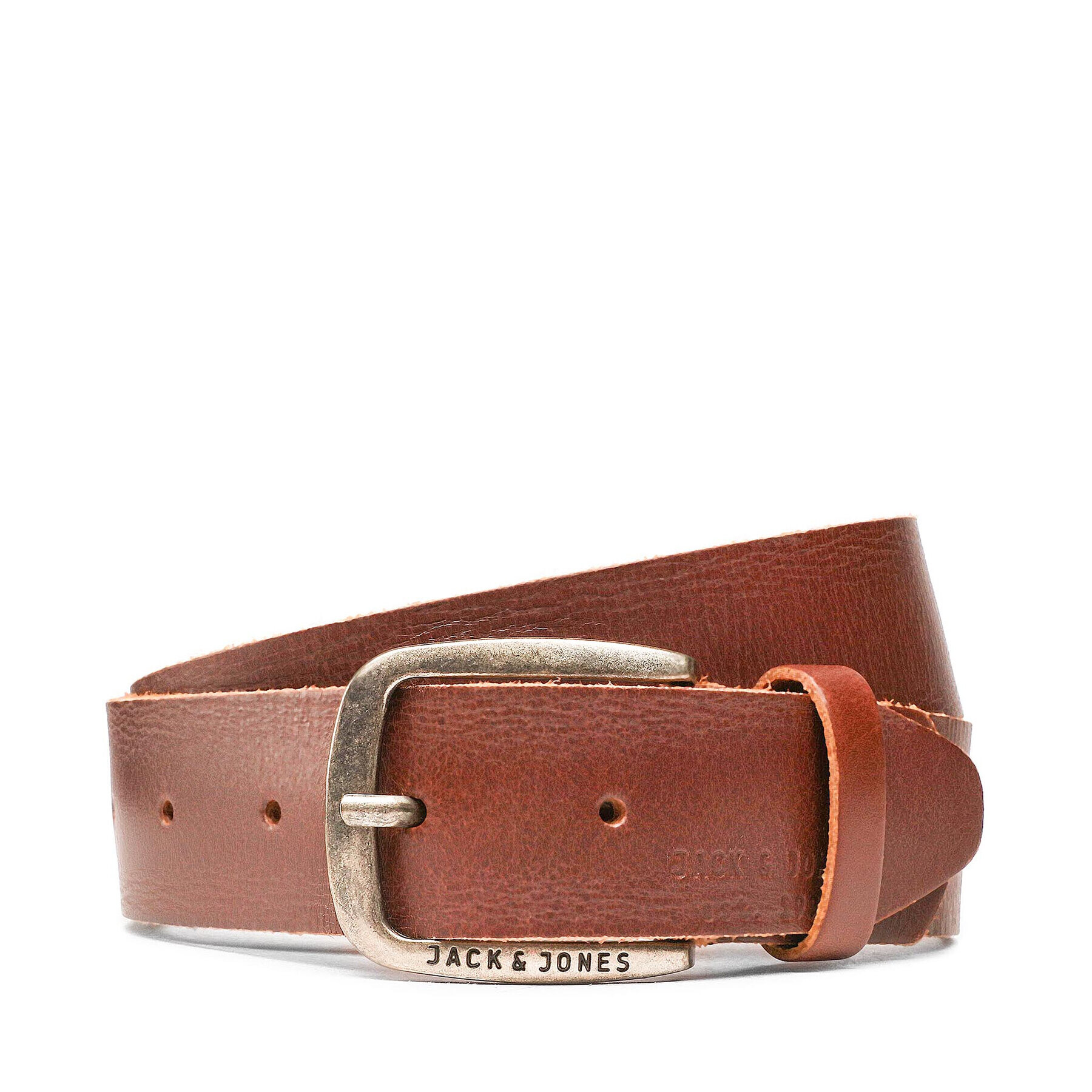 Jack&Jones Pánsky opasok Jackpaul Leather Belt 12111286 Hnedá - Pepit.sk