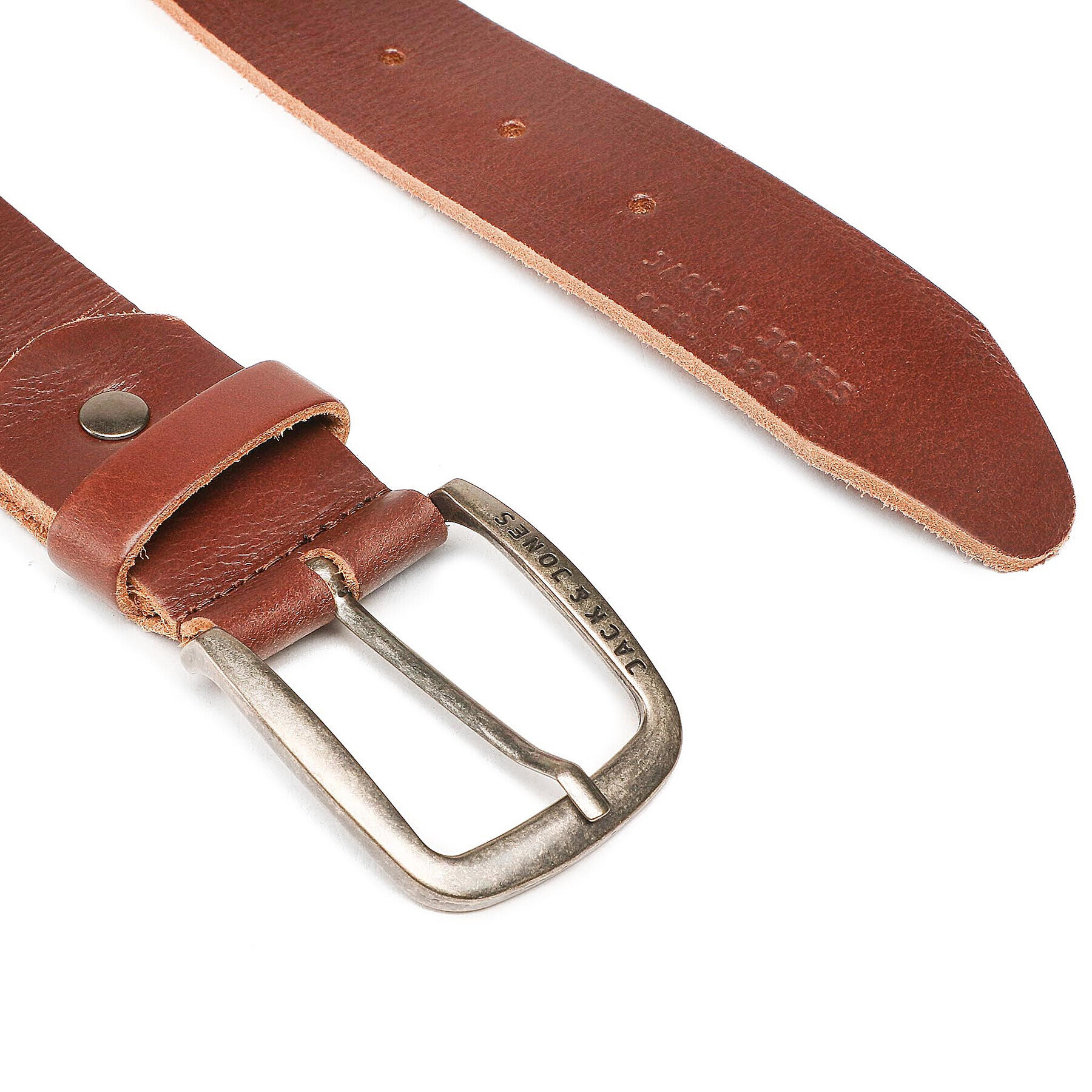 Jack&Jones Pánsky opasok Jackpaul Leather Belt 12111286 Hnedá - Pepit.sk