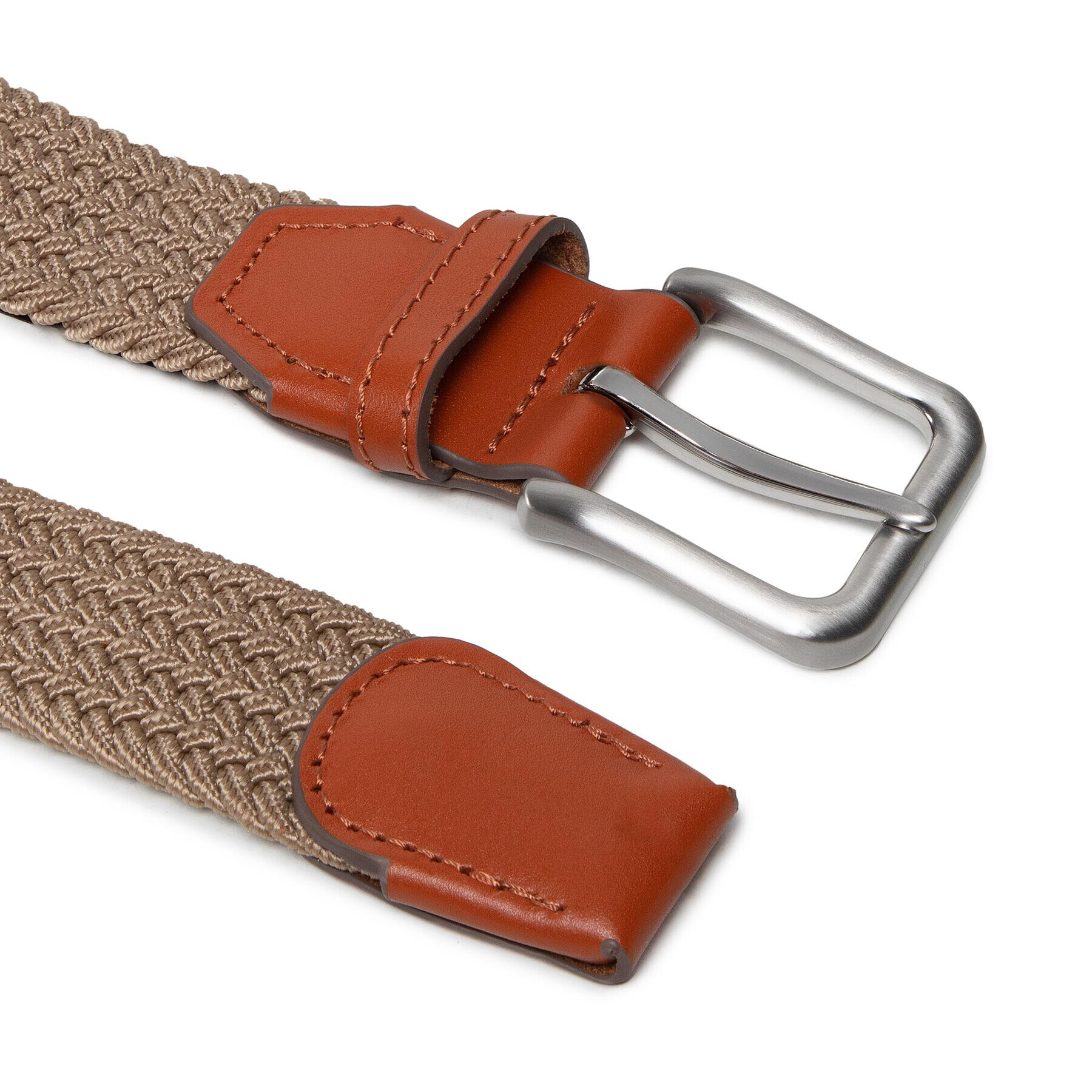 Jack&Jones Pánsky opasok Jacspring Woven Belt Noos12118114 Béžová - Pepit.sk