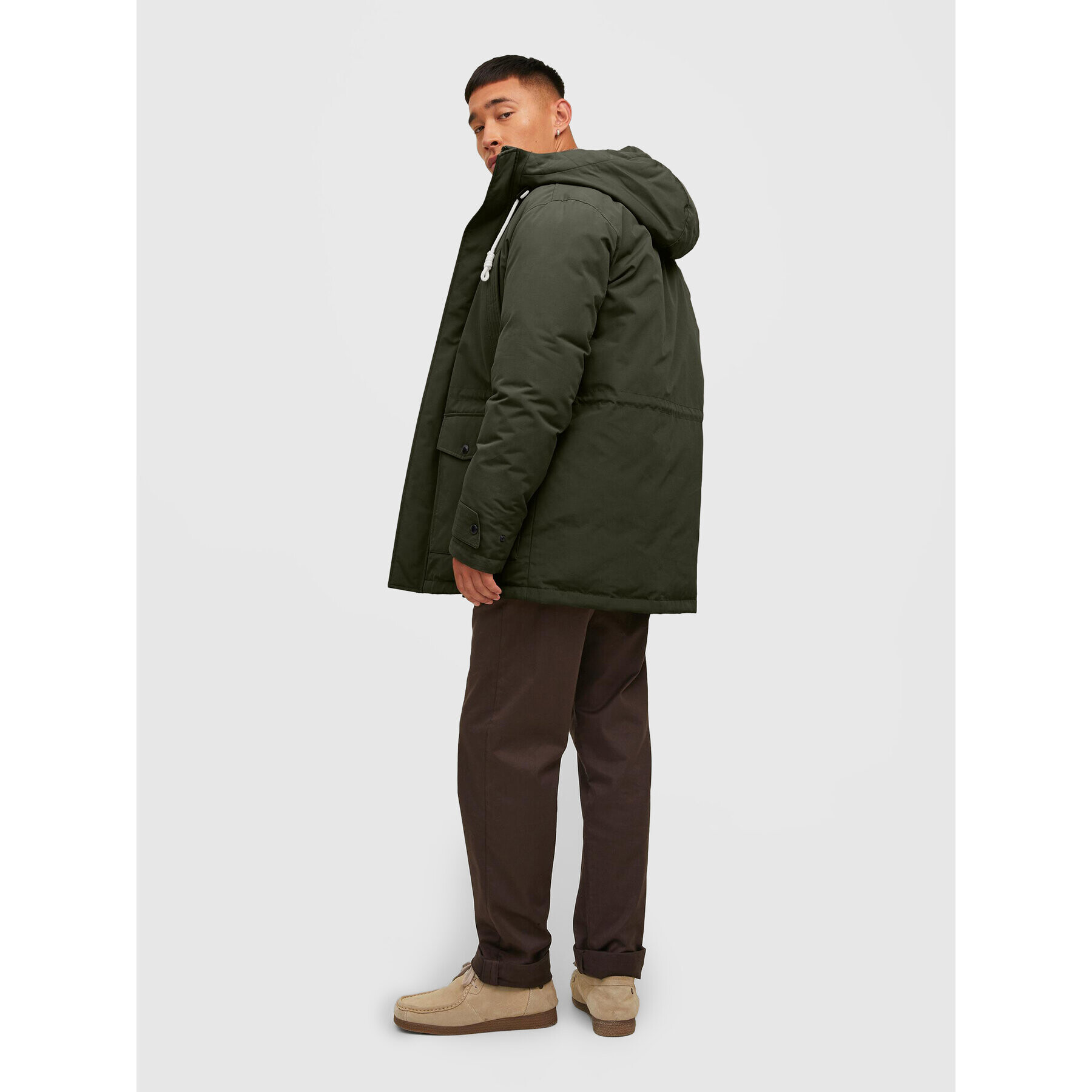 Jack&Jones Parka Mash 12211771 Zelená Regular Fit - Pepit.sk