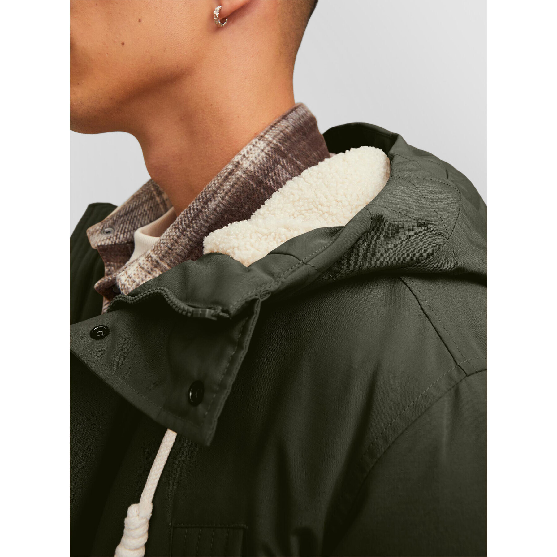 Jack&Jones Parka Mash 12211771 Zelená Regular Fit - Pepit.sk