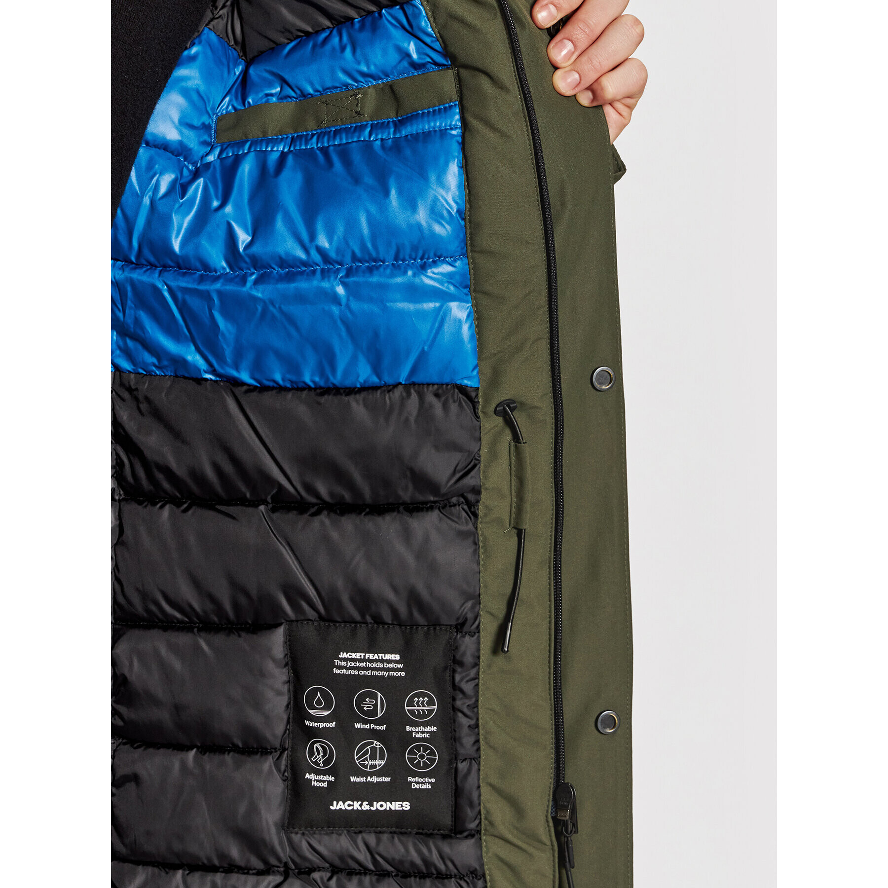 Jack&Jones Parka Northpoint 12190024 Zelená Regular Fit - Pepit.sk