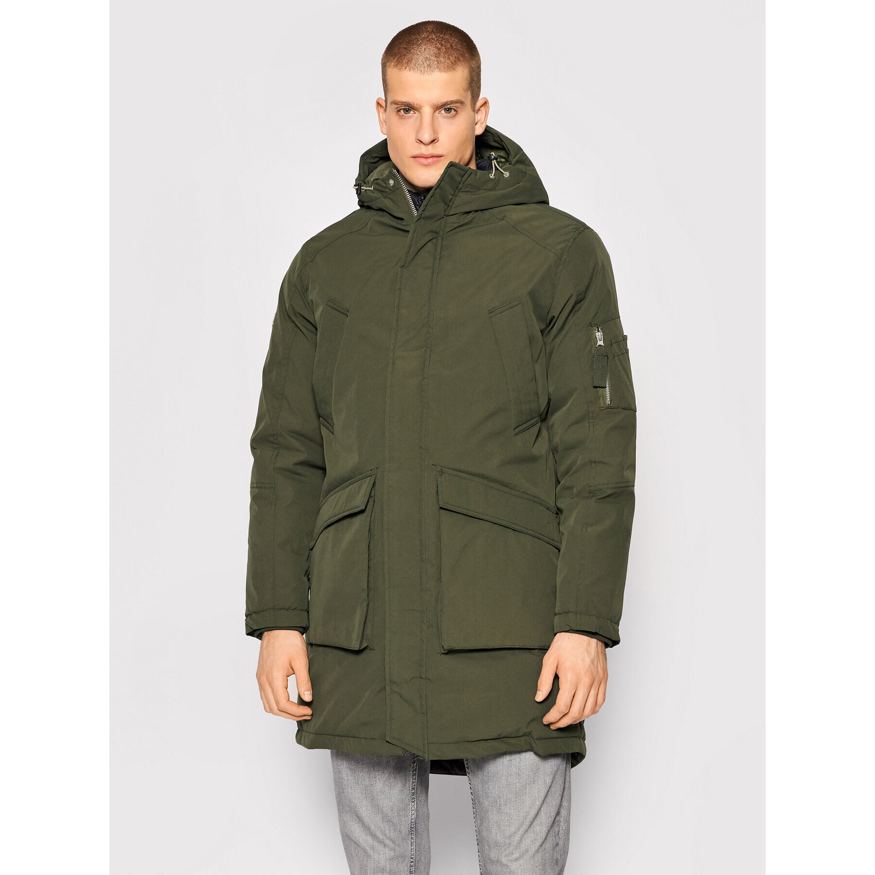 Jack&Jones Parka Terrazzo 12192668 Zelená Regular Fit - Pepit.sk