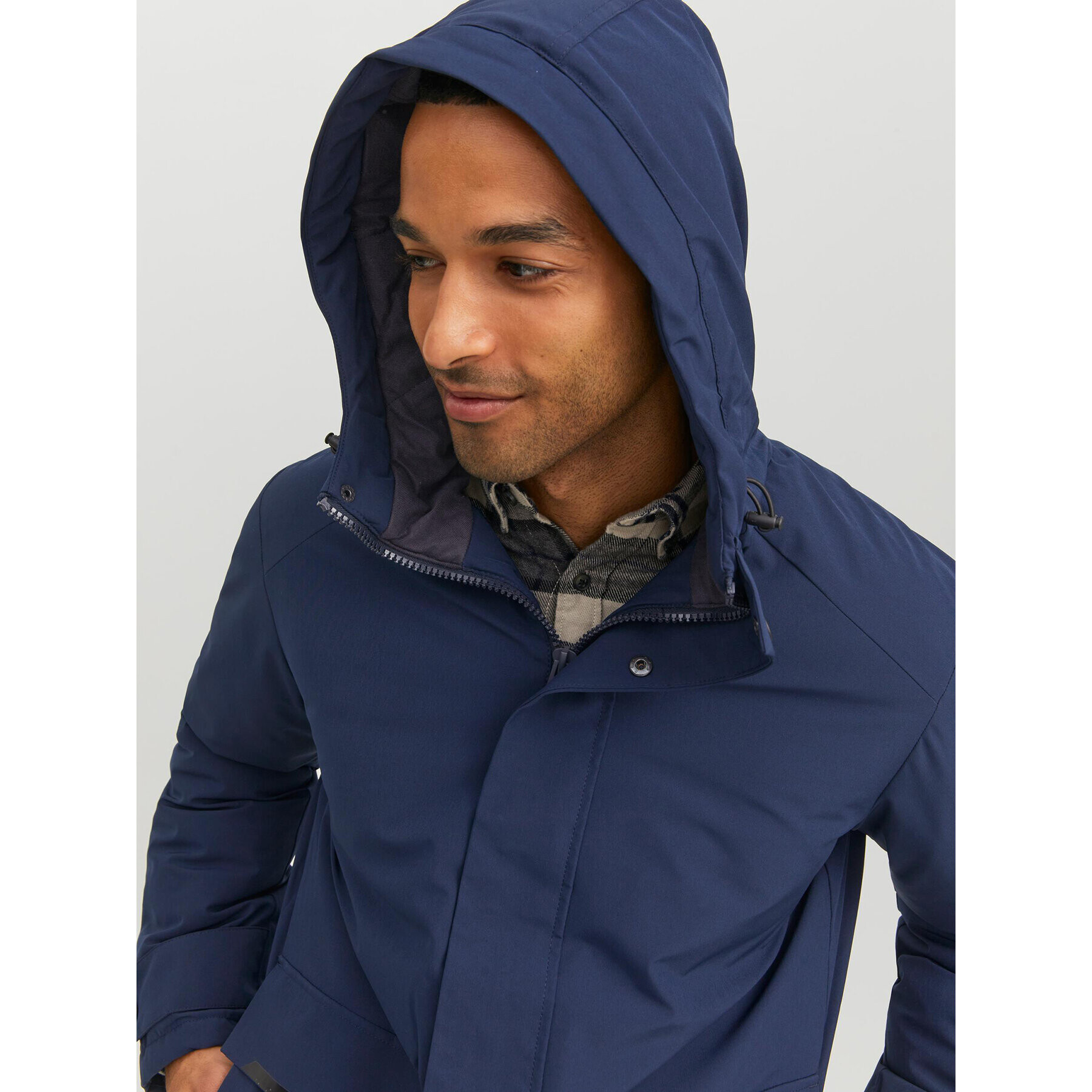 Jack&Jones Parka Tiko 12211896 Tmavomodrá Regular Fit - Pepit.sk