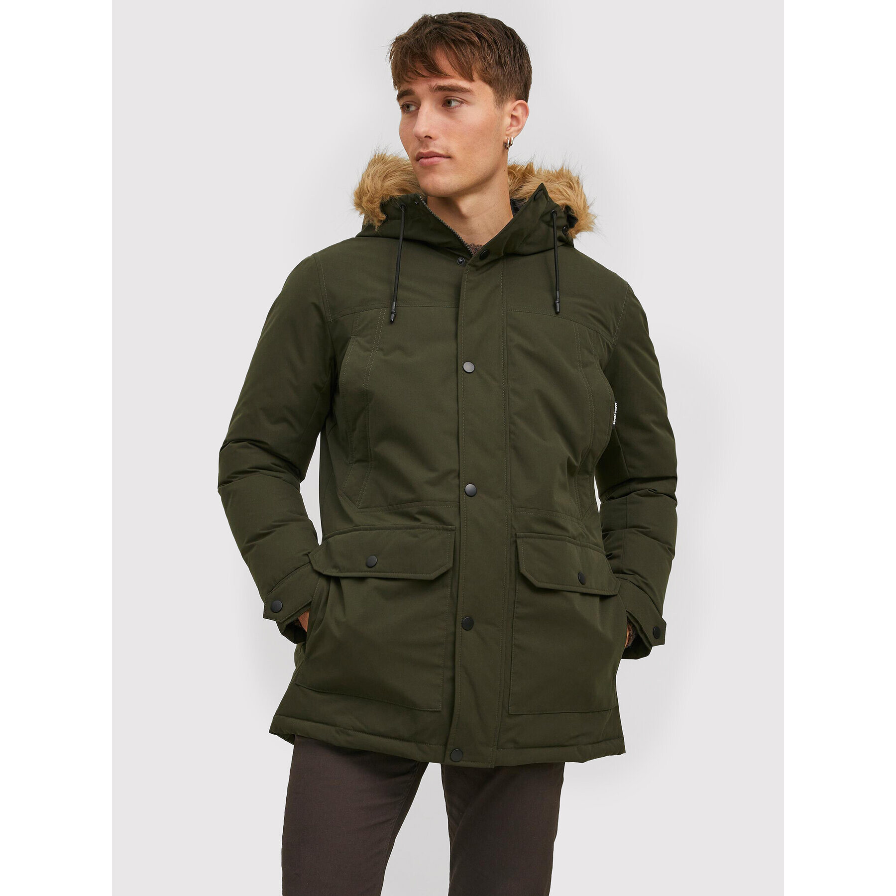 Jack&Jones Parka Winner 12211948 Zelená Regular Fit - Pepit.sk