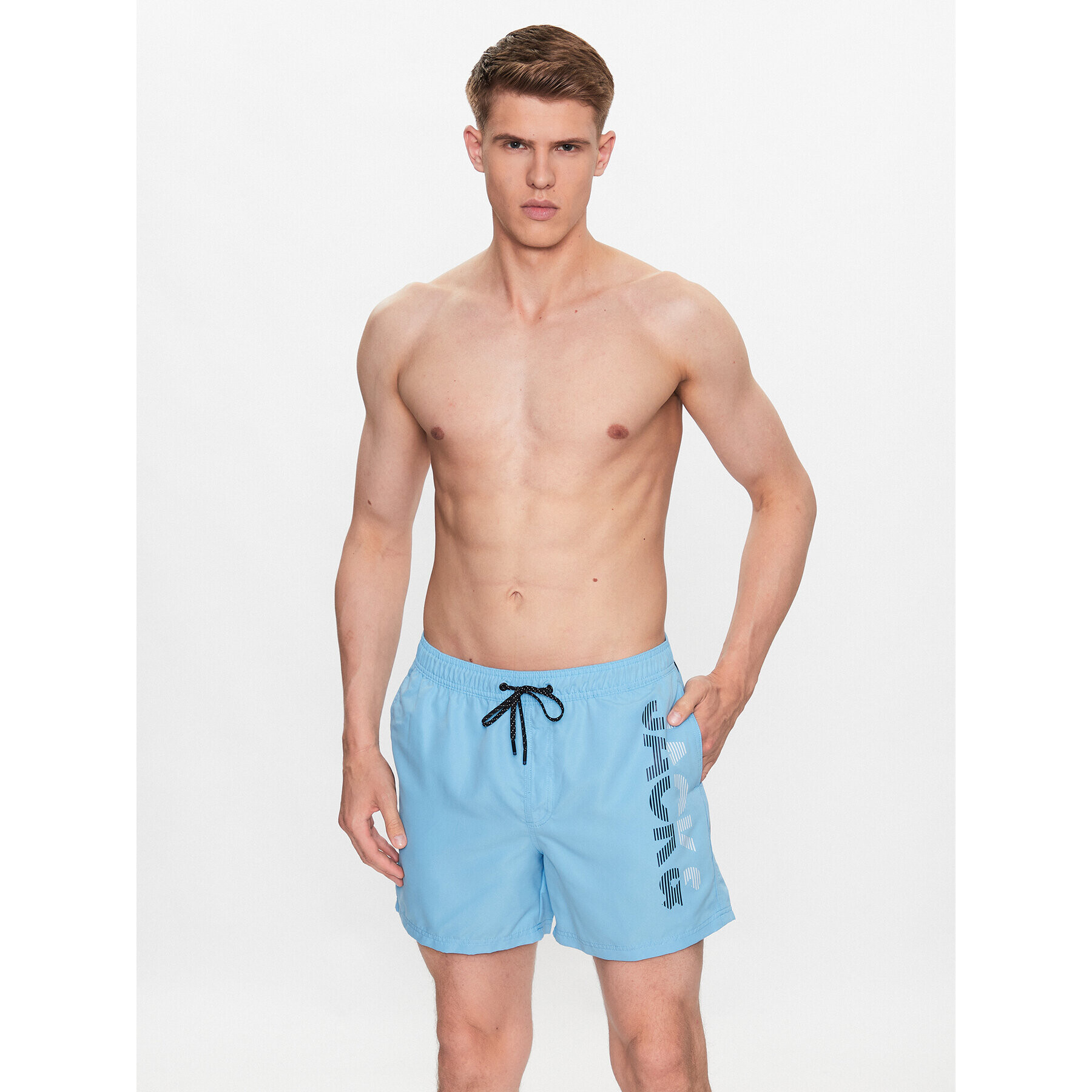 Jack&Jones Plavecké šortky Fiji 12225967 Modrá Regular Fit - Pepit.sk