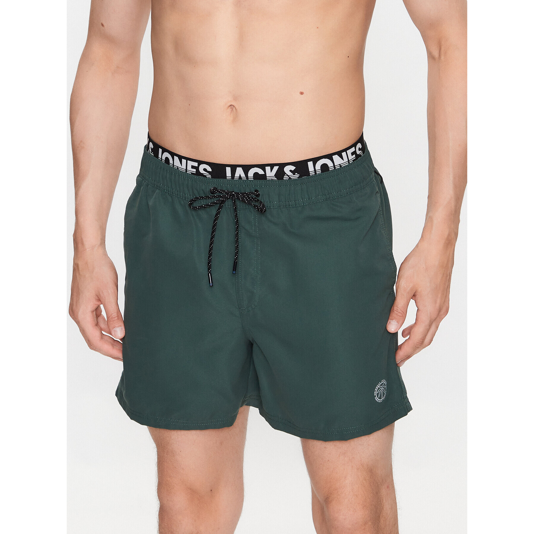 Jack&Jones Plavecké šortky Fiji 12227254 Zelená Regular Fit - Pepit.sk