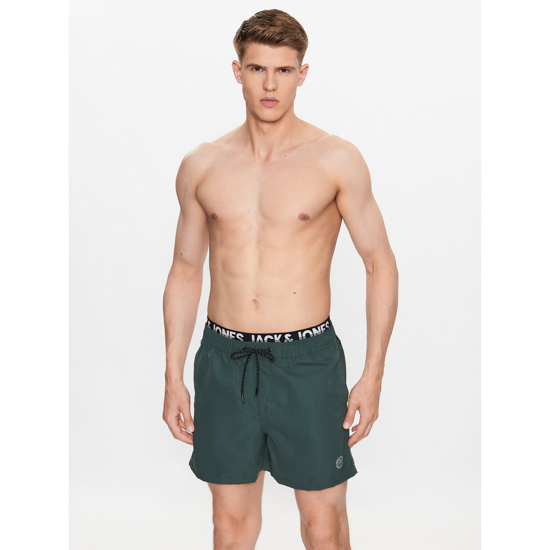 Jack&Jones Plavecké šortky Fiji 12227254 Zelená Regular Fit - Pepit.sk