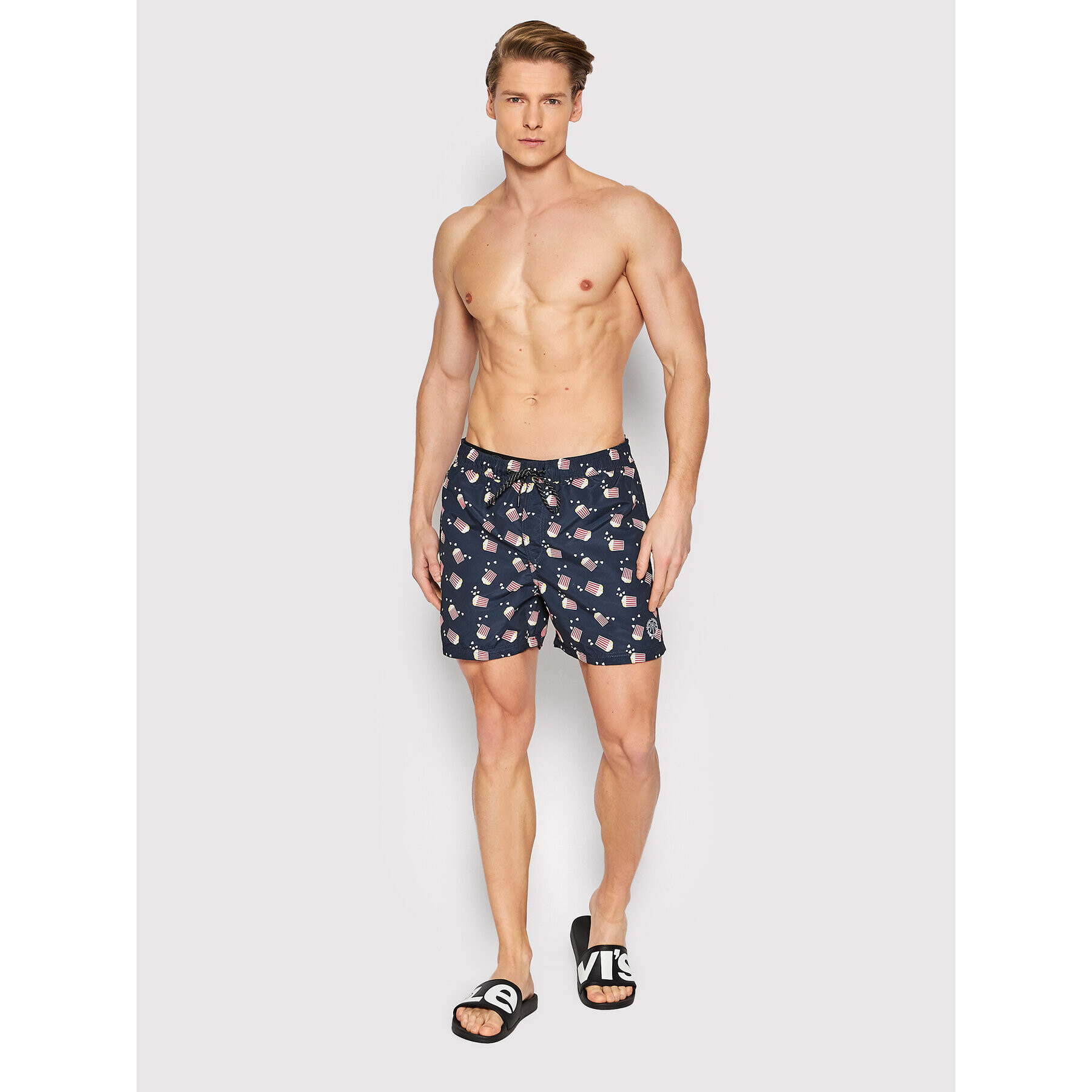 Jack&Jones Plavecké šortky Crete 12203822 Tmavomodrá Regular Fit - Pepit.sk