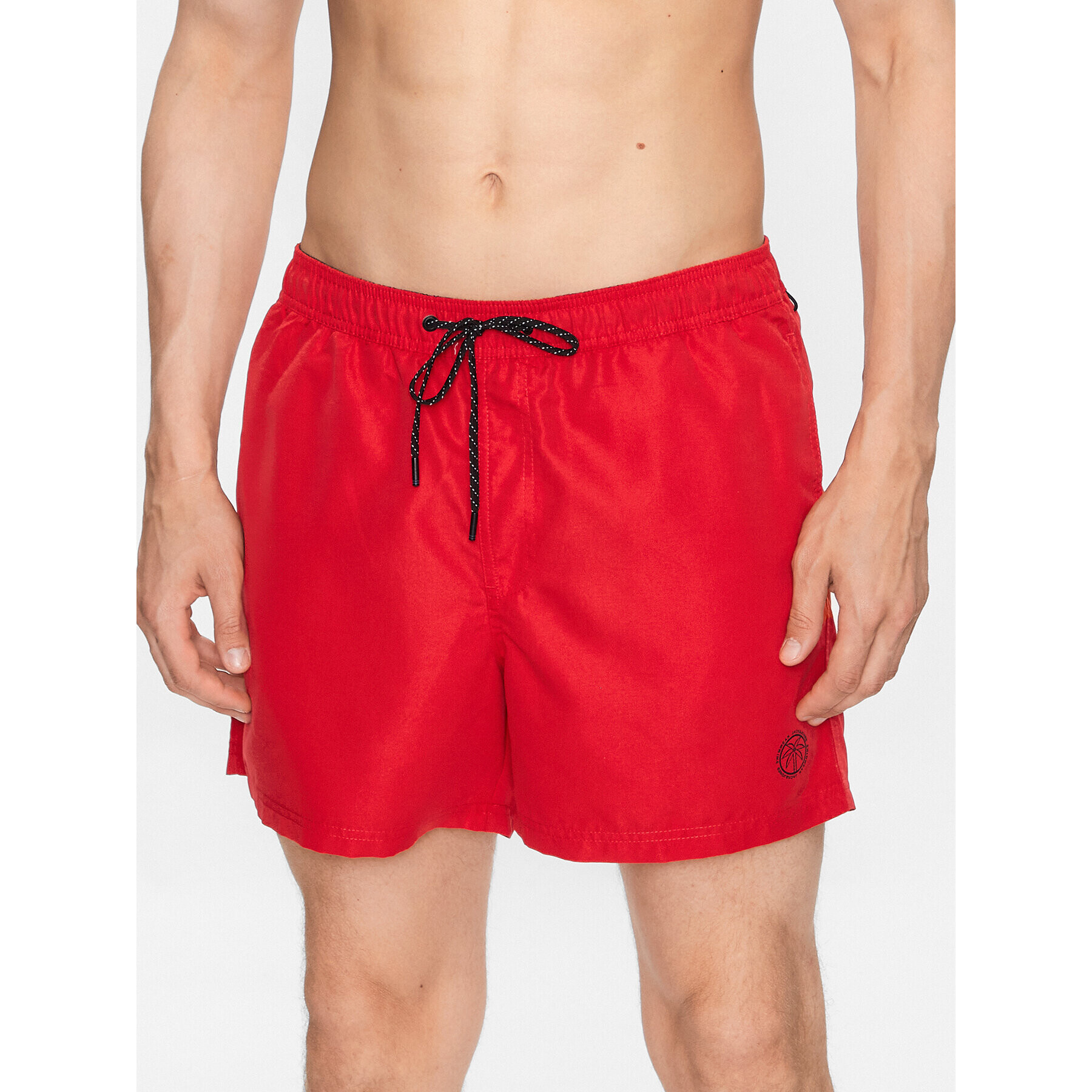 Jack&Jones Plavecké šortky Fiji 12225961 Červená Regular Fit - Pepit.sk