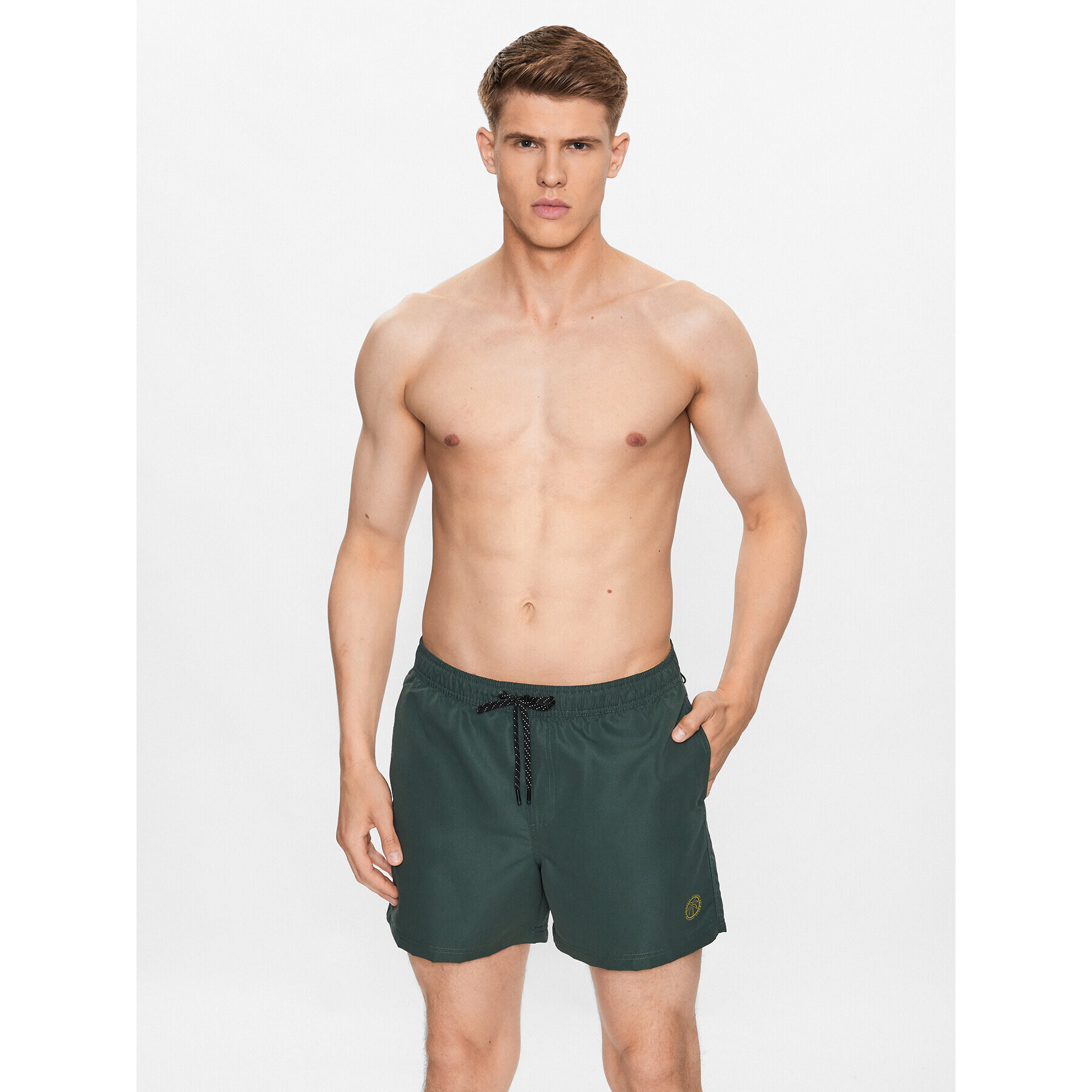 Jack&Jones Plavecké šortky Fiji 12225961 Zelená Regular Fit - Pepit.sk