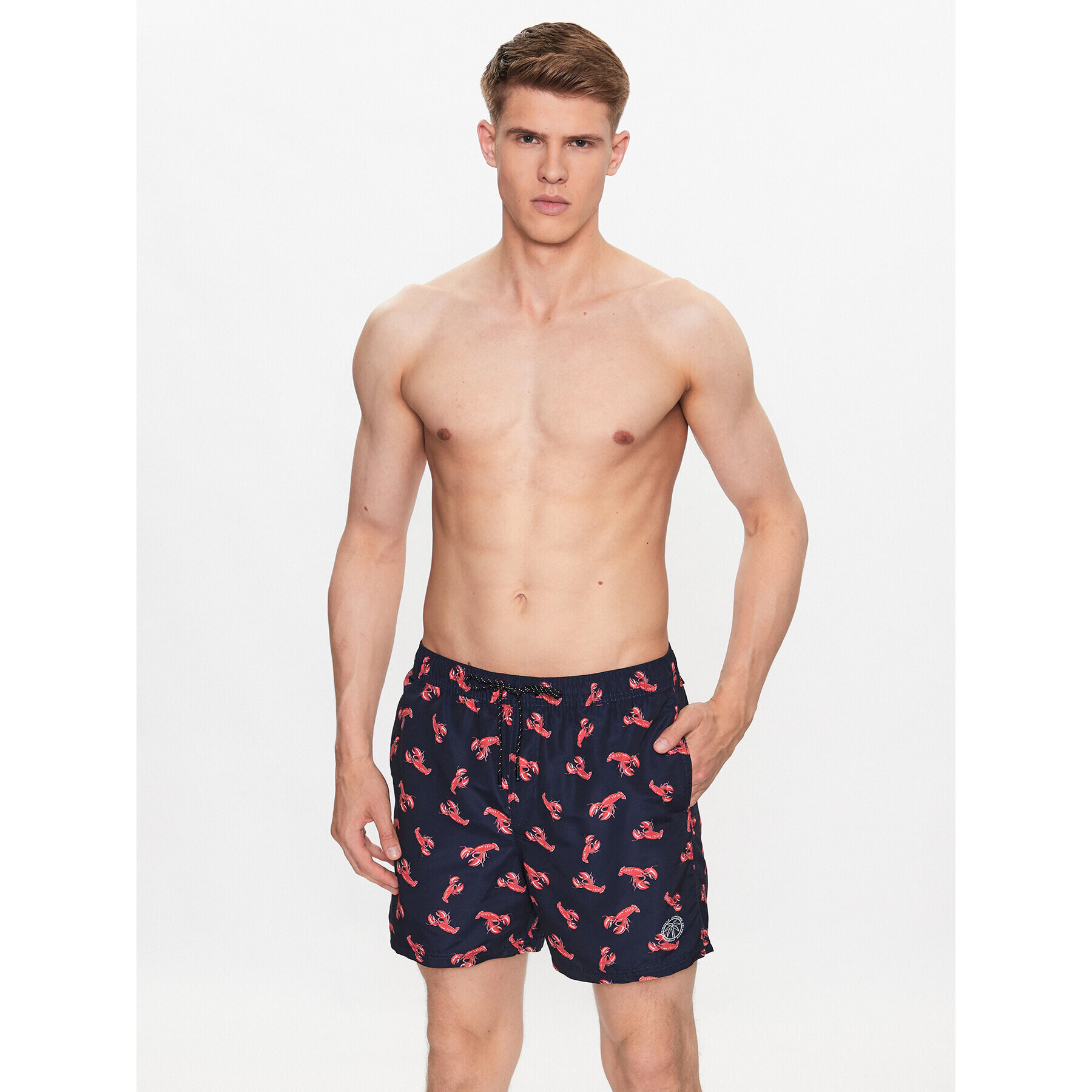 Jack&Jones Plavecké šortky Fiji 12227247 Tmavomodrá Regular Fit - Pepit.sk