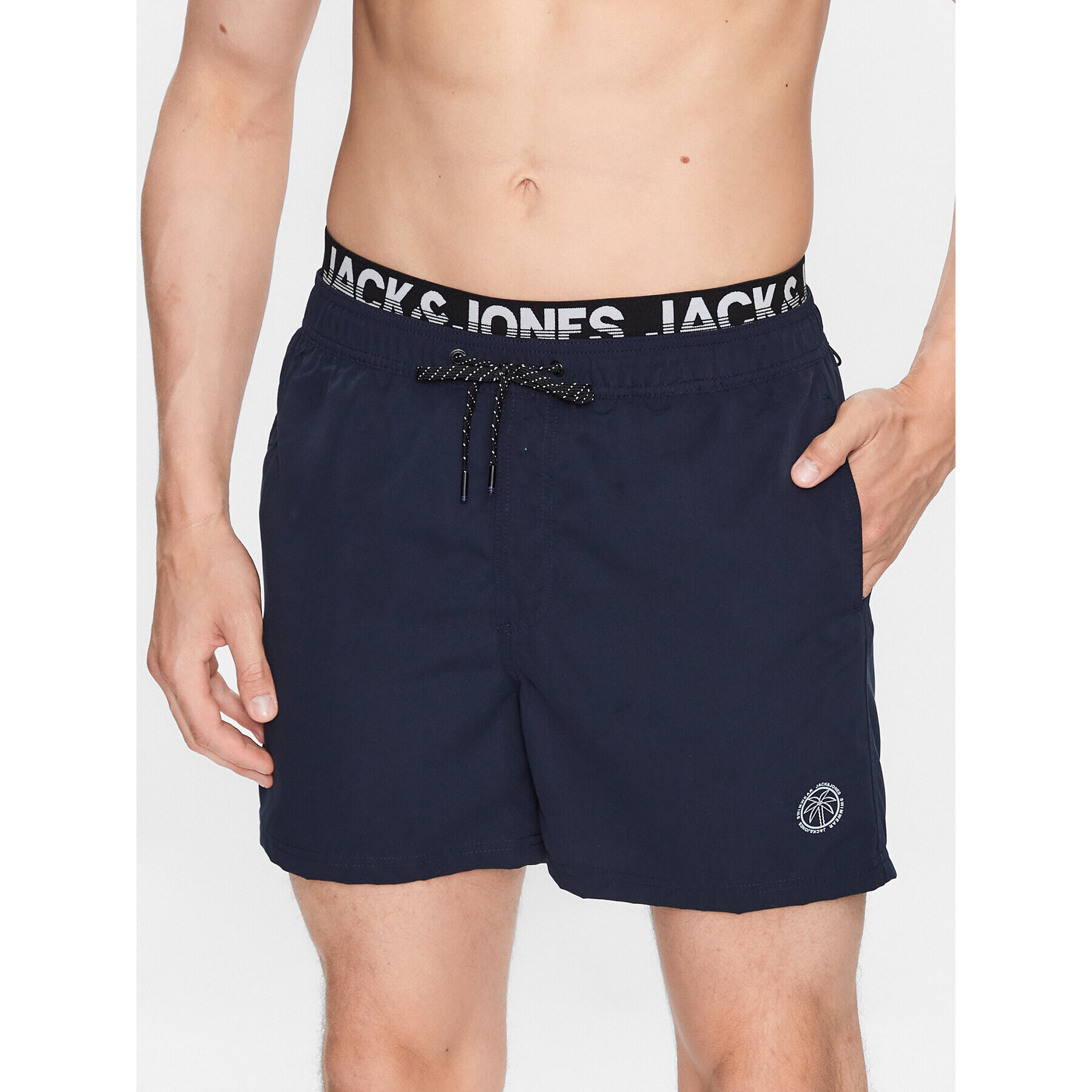 Jack&Jones Plavecké šortky Fiji 12227254 Tmavomodrá Regular Fit - Pepit.sk