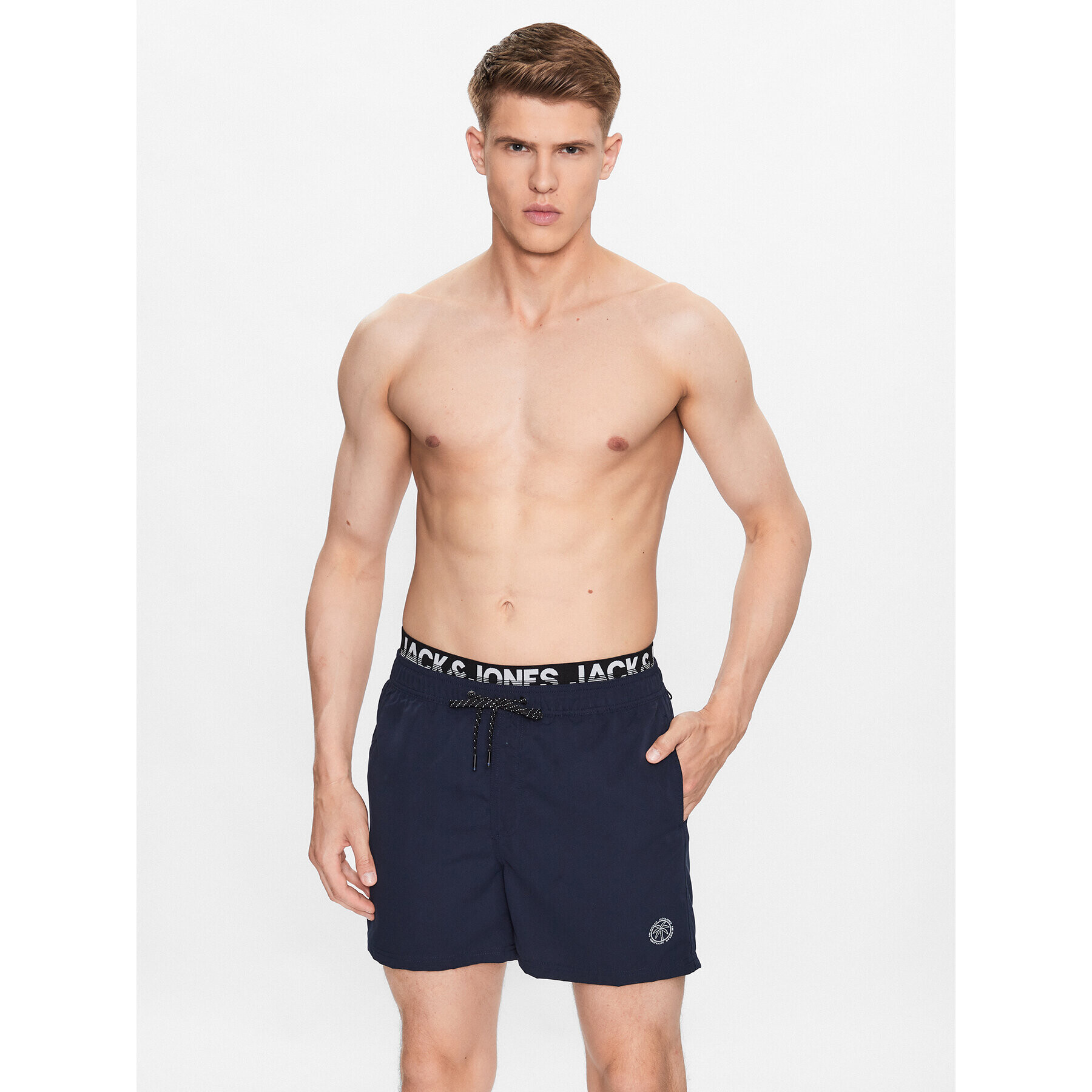 Jack&Jones Plavecké šortky Fiji 12227254 Tmavomodrá Regular Fit - Pepit.sk