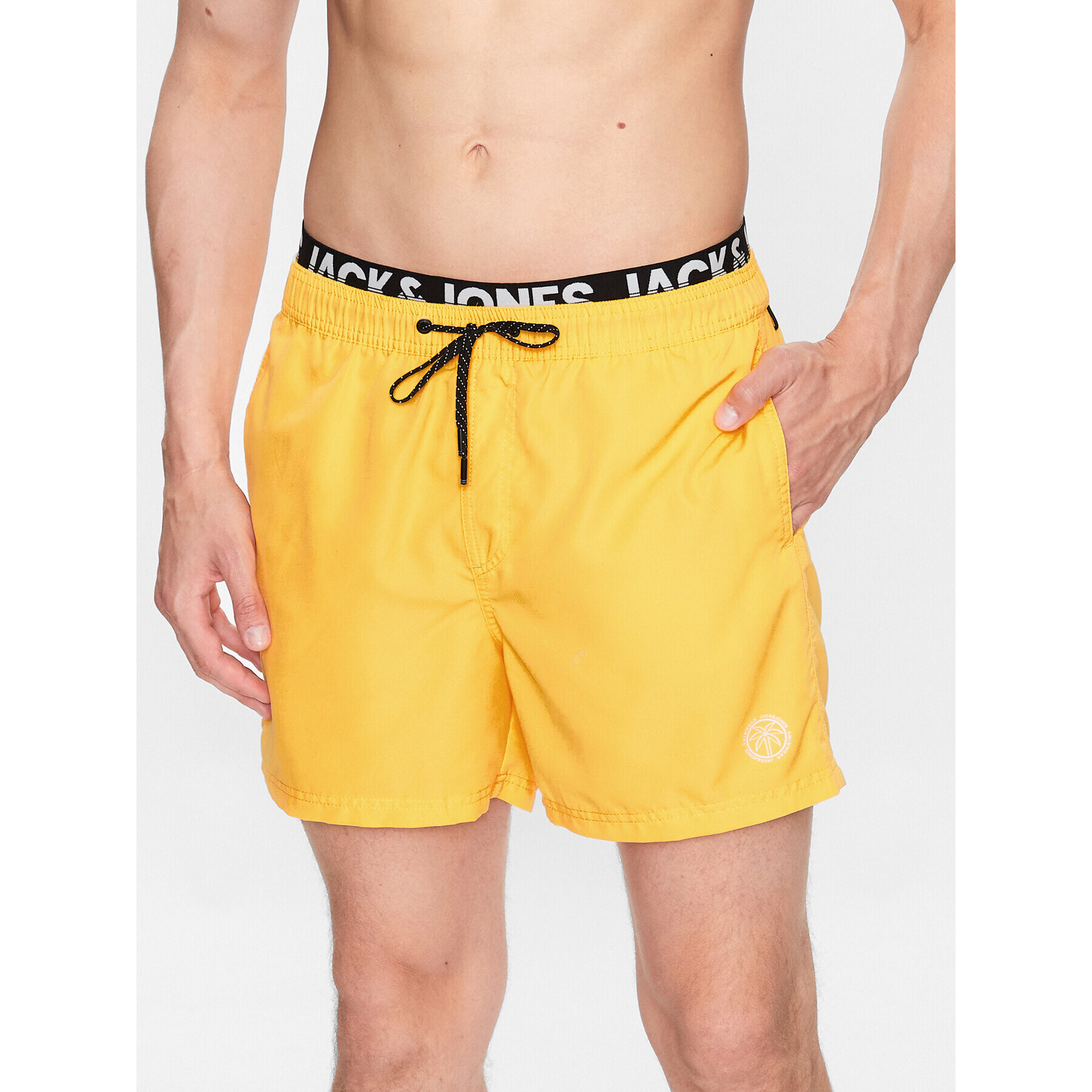 Jack&Jones Plavecké šortky Fiji 12227254 Žltá Regular Fit - Pepit.sk