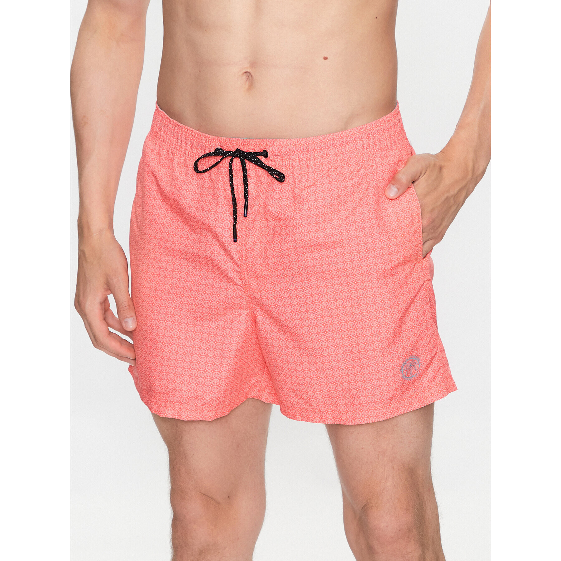 Jack&Jones Plavecké šortky Fiji 12228835 Koralová Regular Fit - Pepit.sk