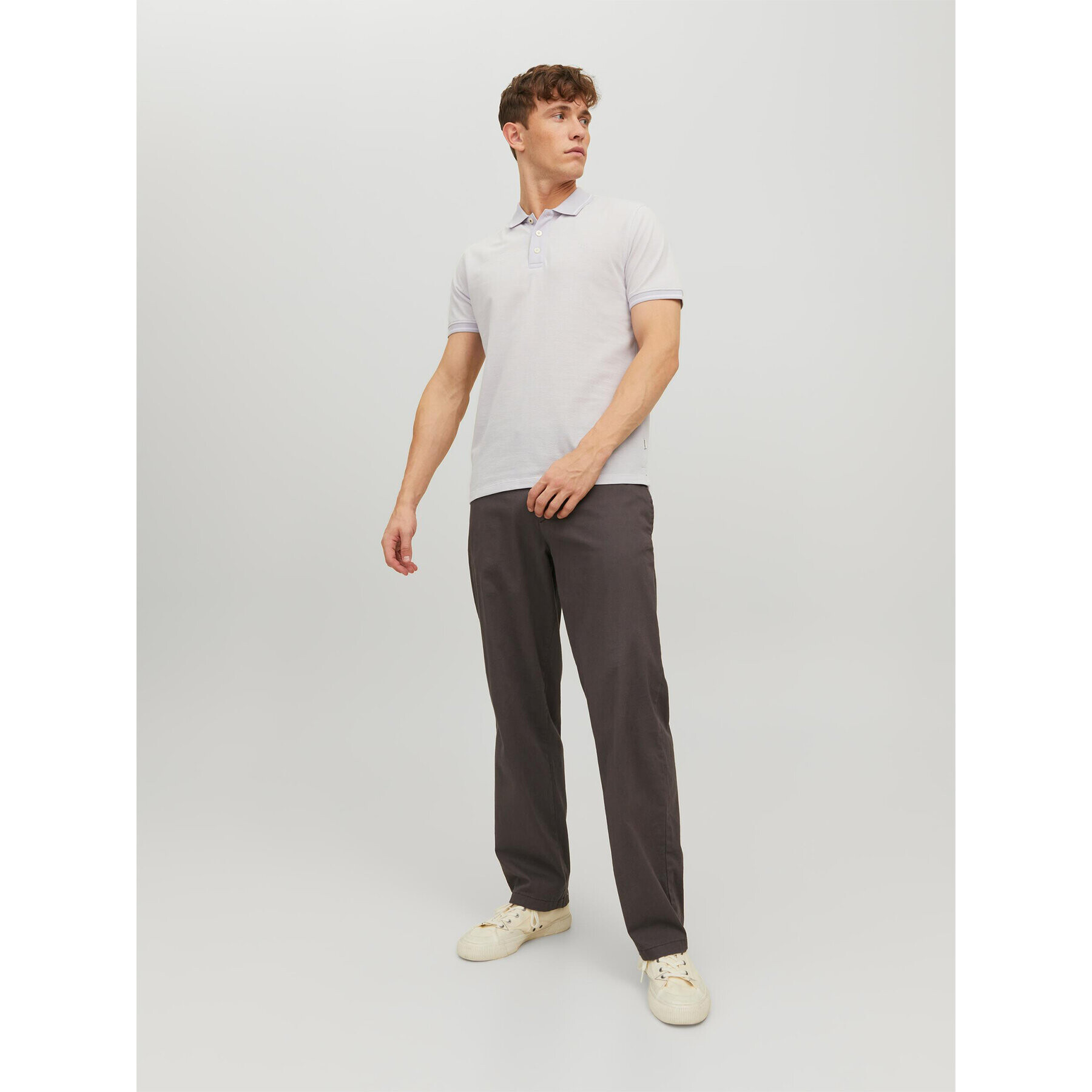 Jack&Jones Polokošeľa Bluwin 12169064 Sivá Regular Fit - Pepit.sk