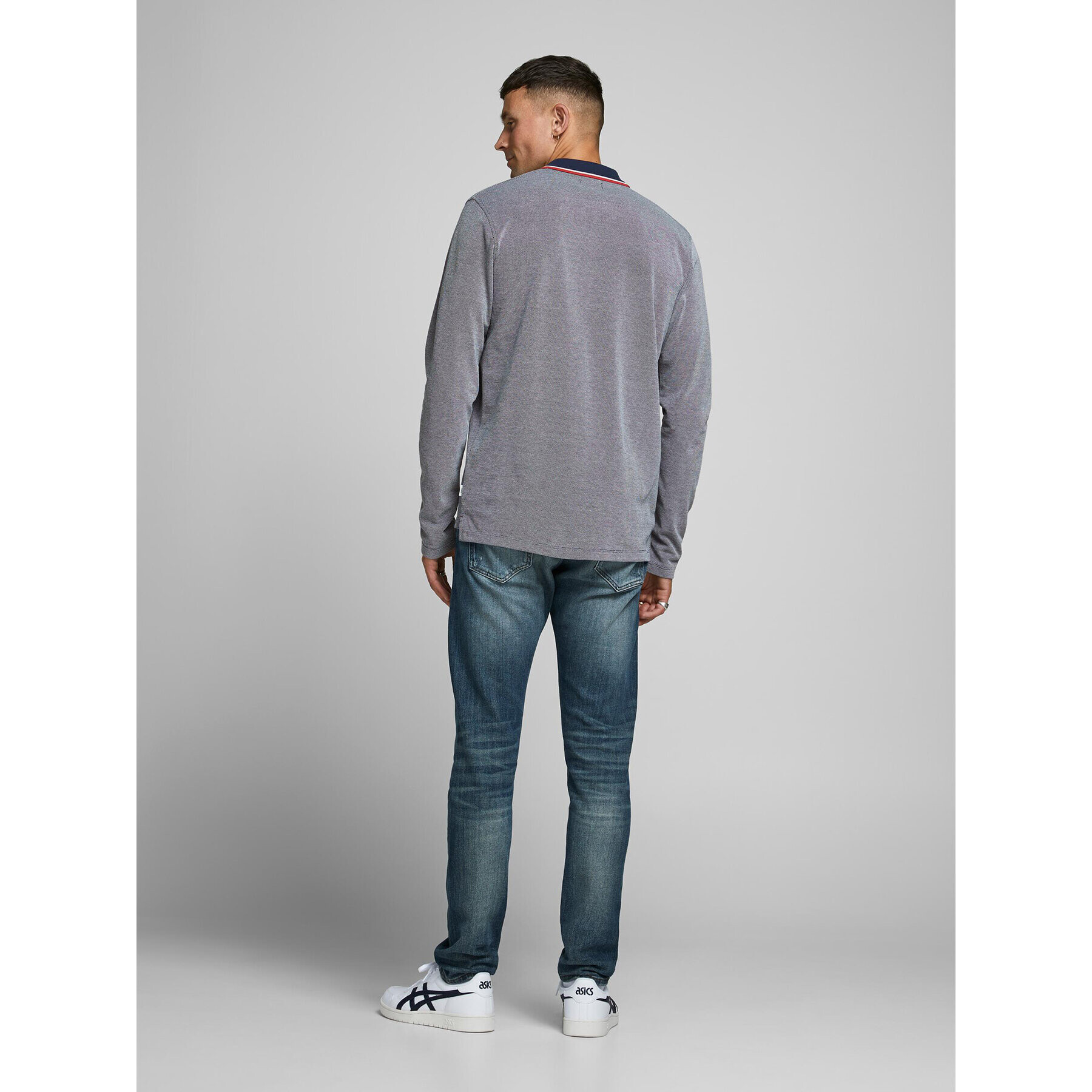 Jack&Jones Polokošeľa 12174038 Sivá Regular Fit - Pepit.sk