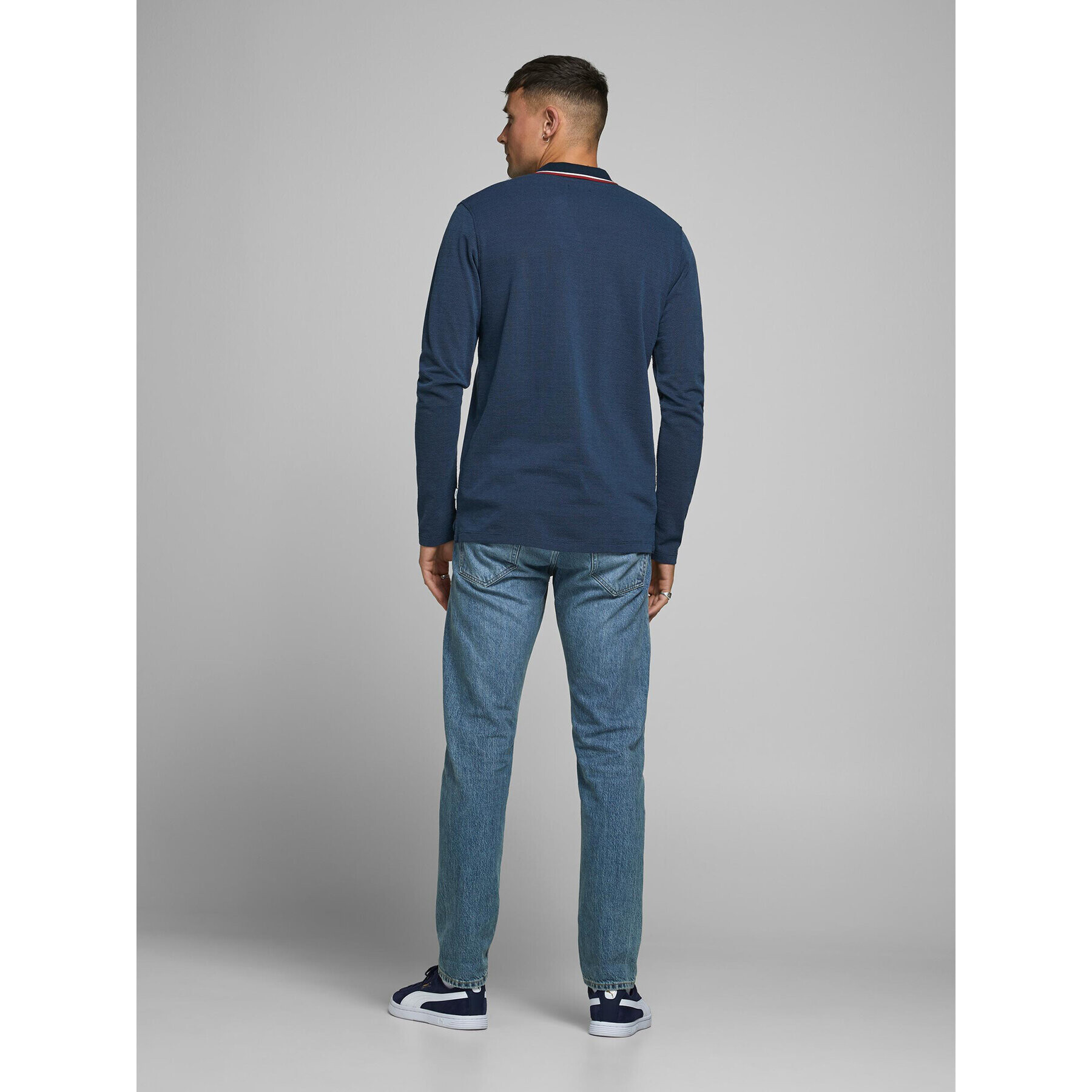 Jack&Jones Polokošeľa 12174038 Tmavomodrá Regular Fit - Pepit.sk