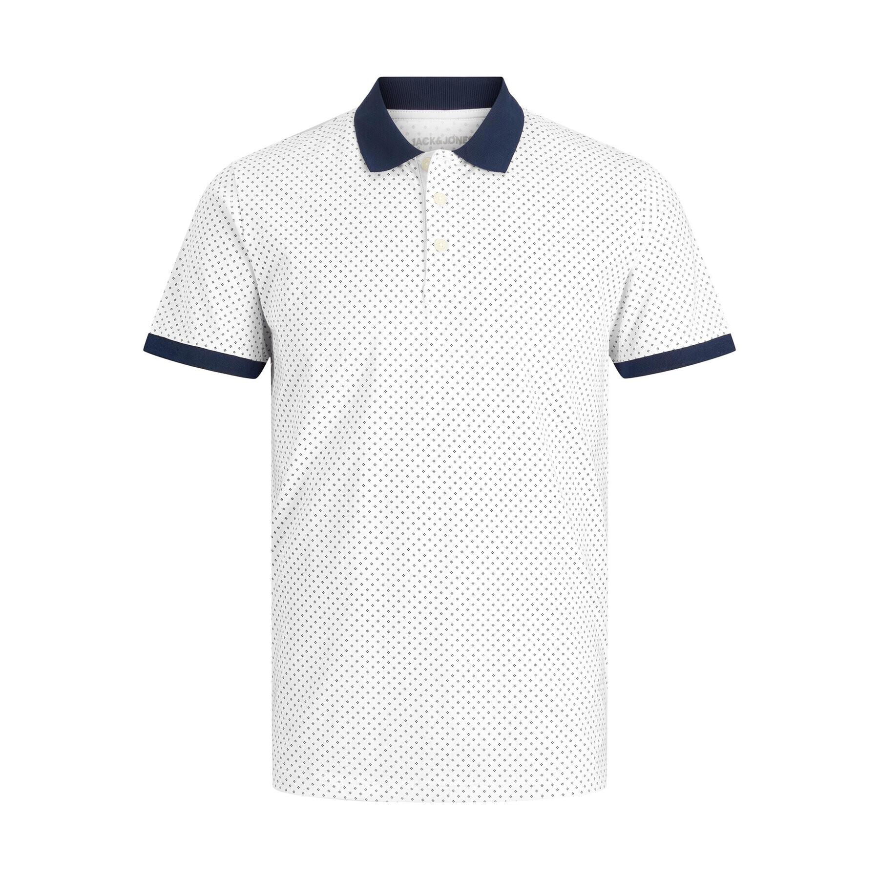 Jack&Jones Polokošeľa 12224208 Biela Regular Fit - Pepit.sk