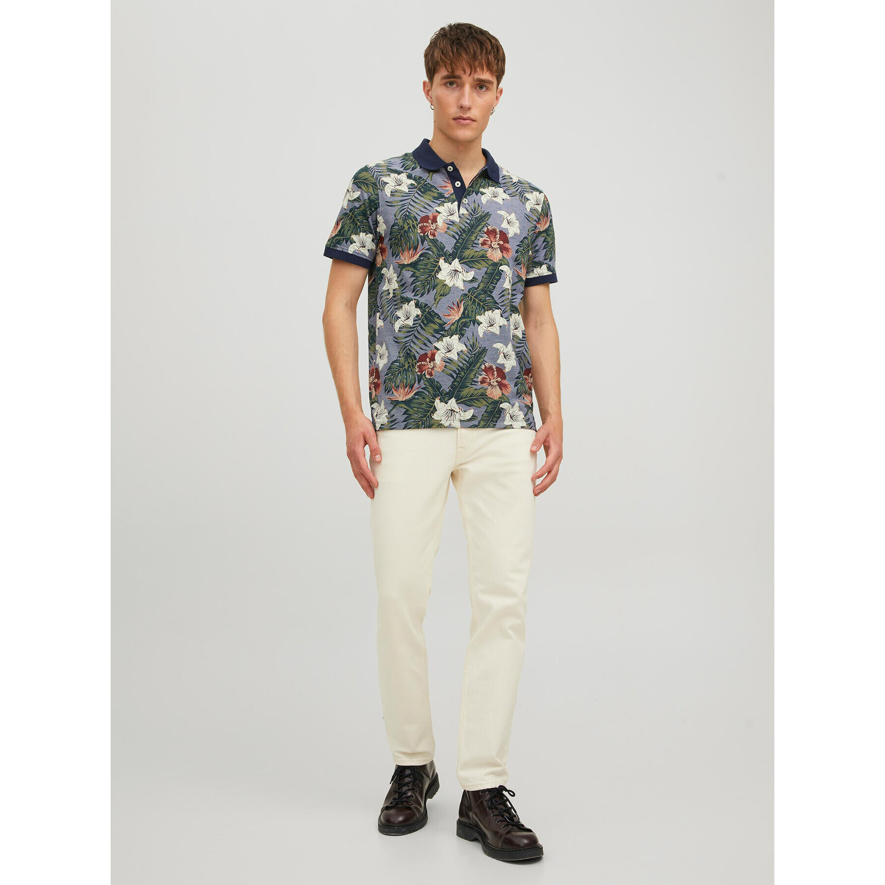 Jack&Jones Polokošeľa 12225153 Modrá Slim Fit - Pepit.sk