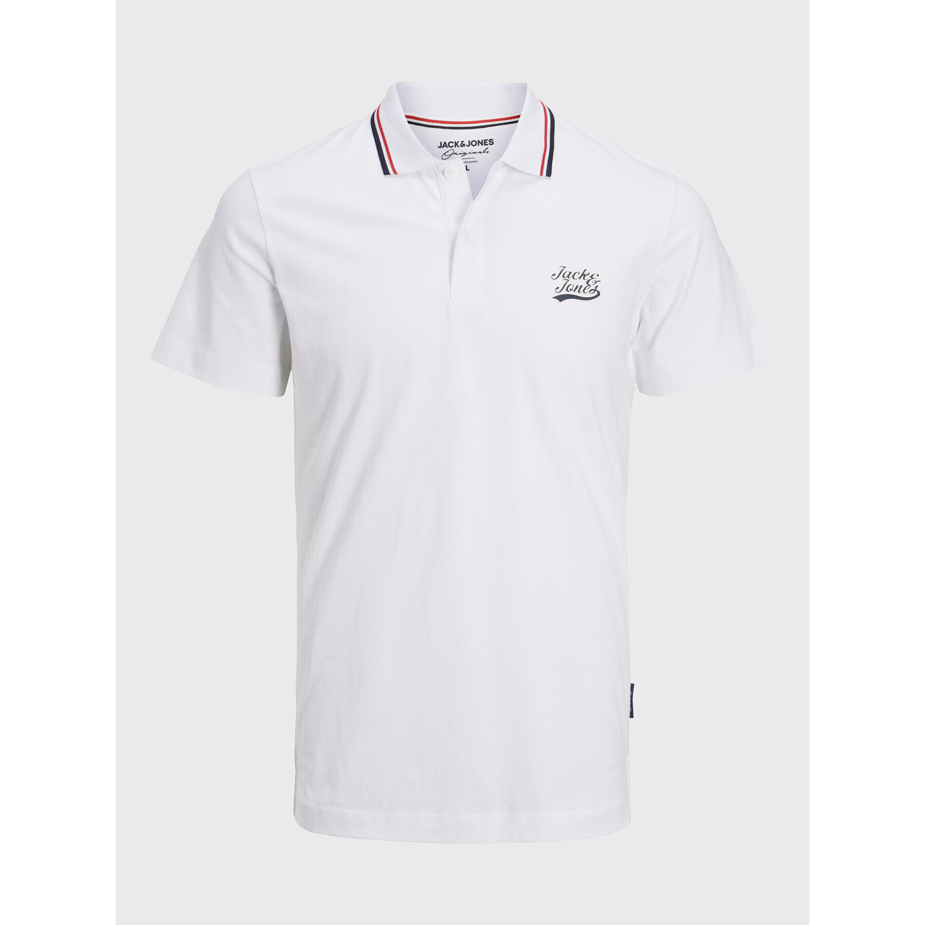 Jack&Jones Polokošeľa 12228781 Biela Standard Fit - Pepit.sk