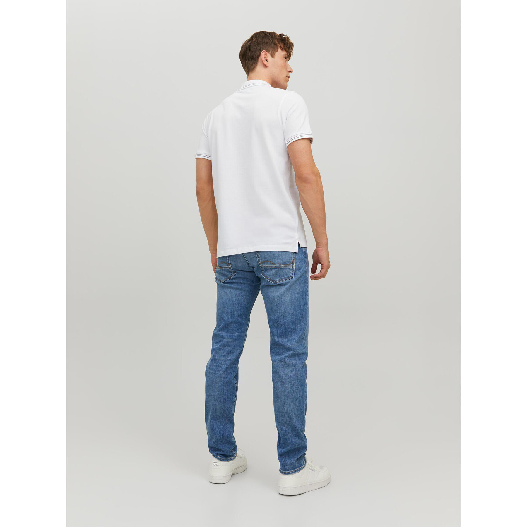 Jack&Jones Polokošeľa 12228843 Biela Regular Fit - Pepit.sk