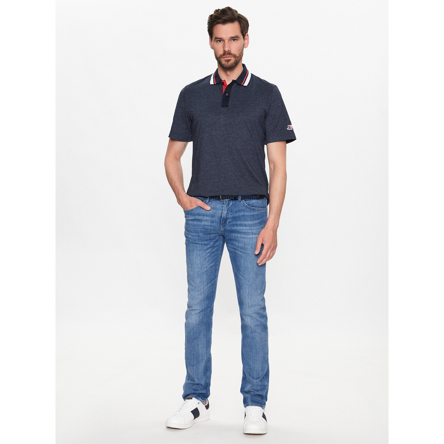 Jack&Jones Polokošeľa Logan 12229420 Tmavomodrá Standard Fit - Pepit.sk