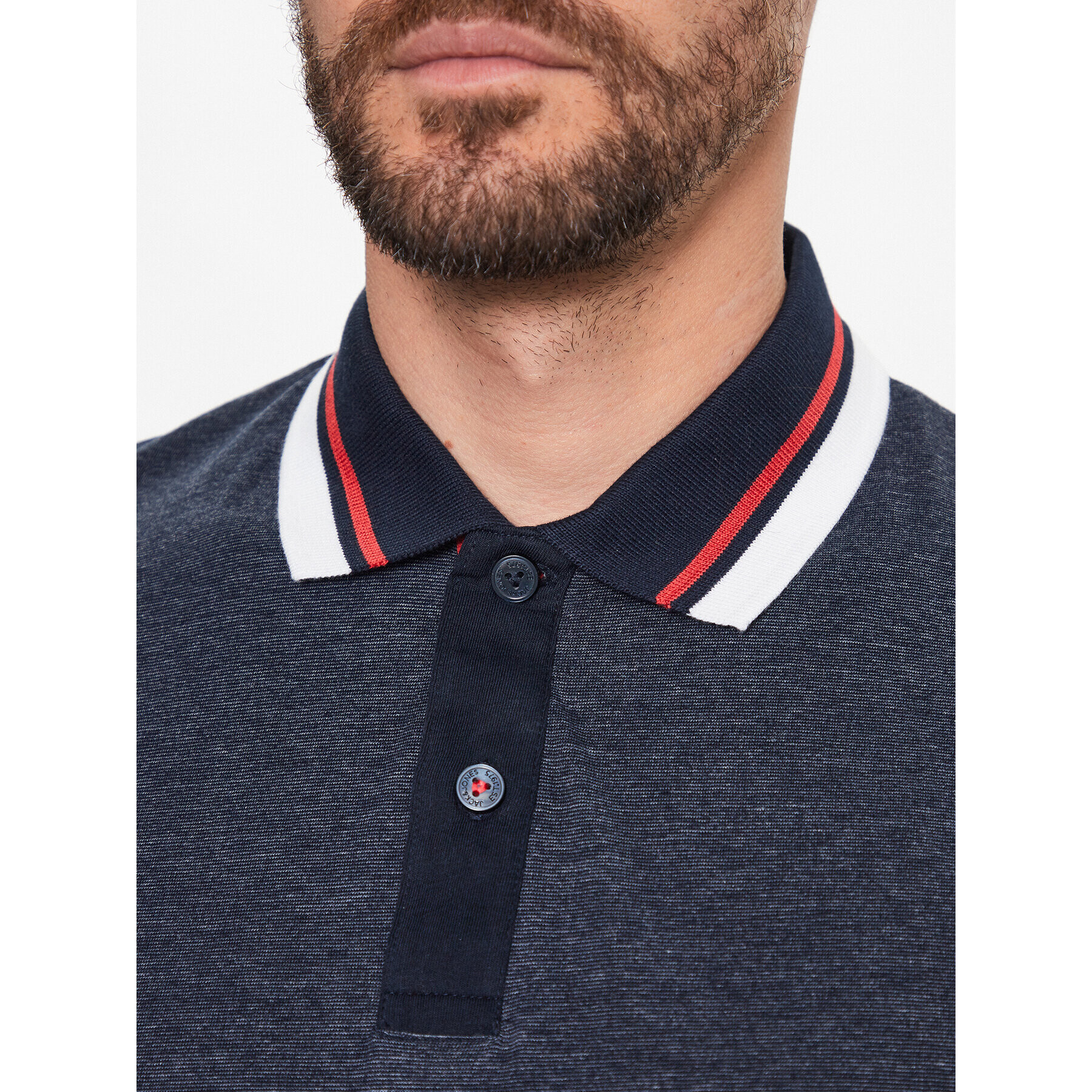 Jack&Jones Polokošeľa Logan 12229420 Tmavomodrá Standard Fit - Pepit.sk