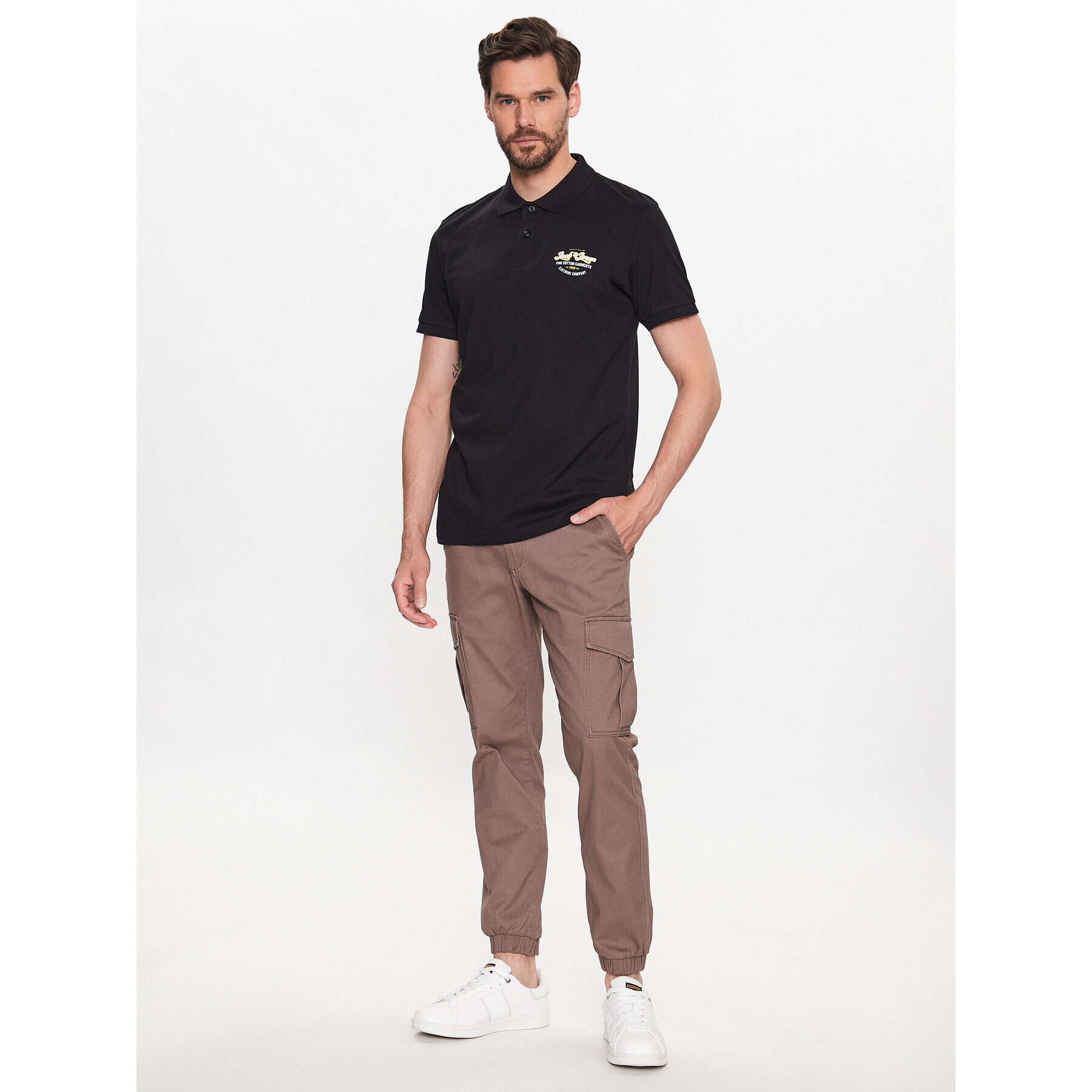 Jack&Jones Polokošeľa Andy 12223714 Čierna Regular Fit - Pepit.sk