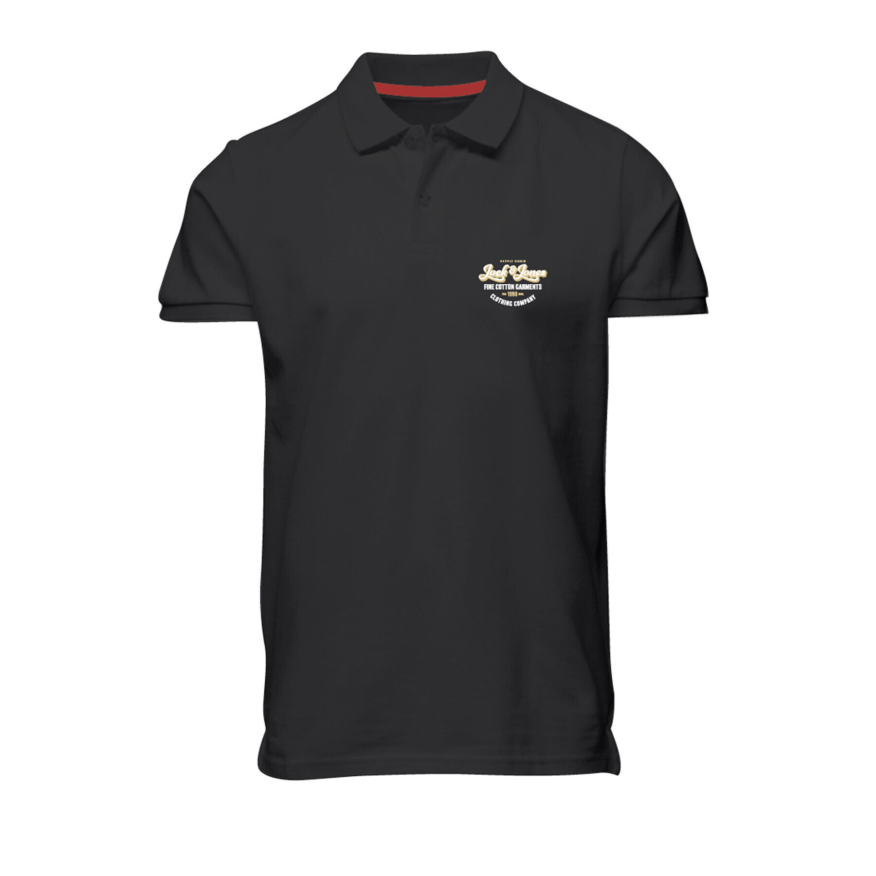 Jack&Jones Polokošeľa Andy 12223714 Čierna Regular Fit - Pepit.sk