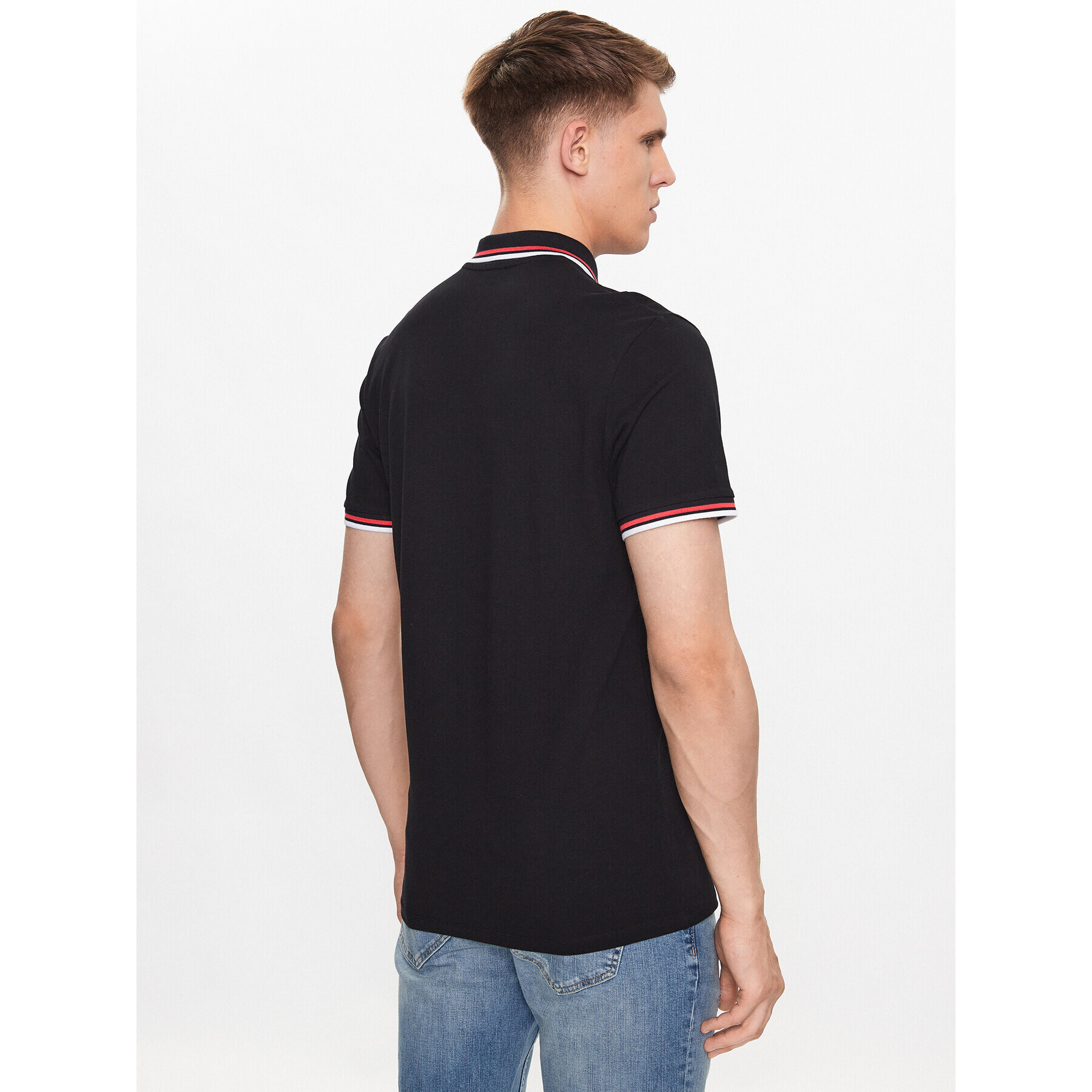 Jack&Jones Polokošeľa Atlas 12221012 Čierna Regular Fit - Pepit.sk