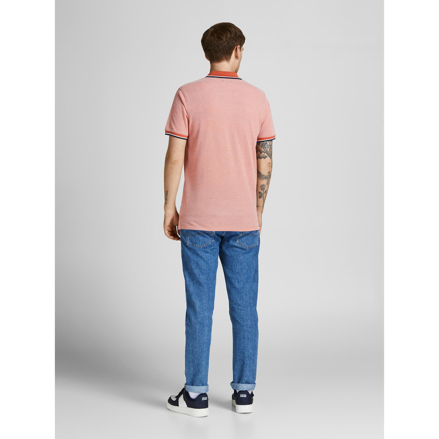 Jack&Jones Polokošeľa Bluwin 12169064 Červená Regular Fit - Pepit.sk