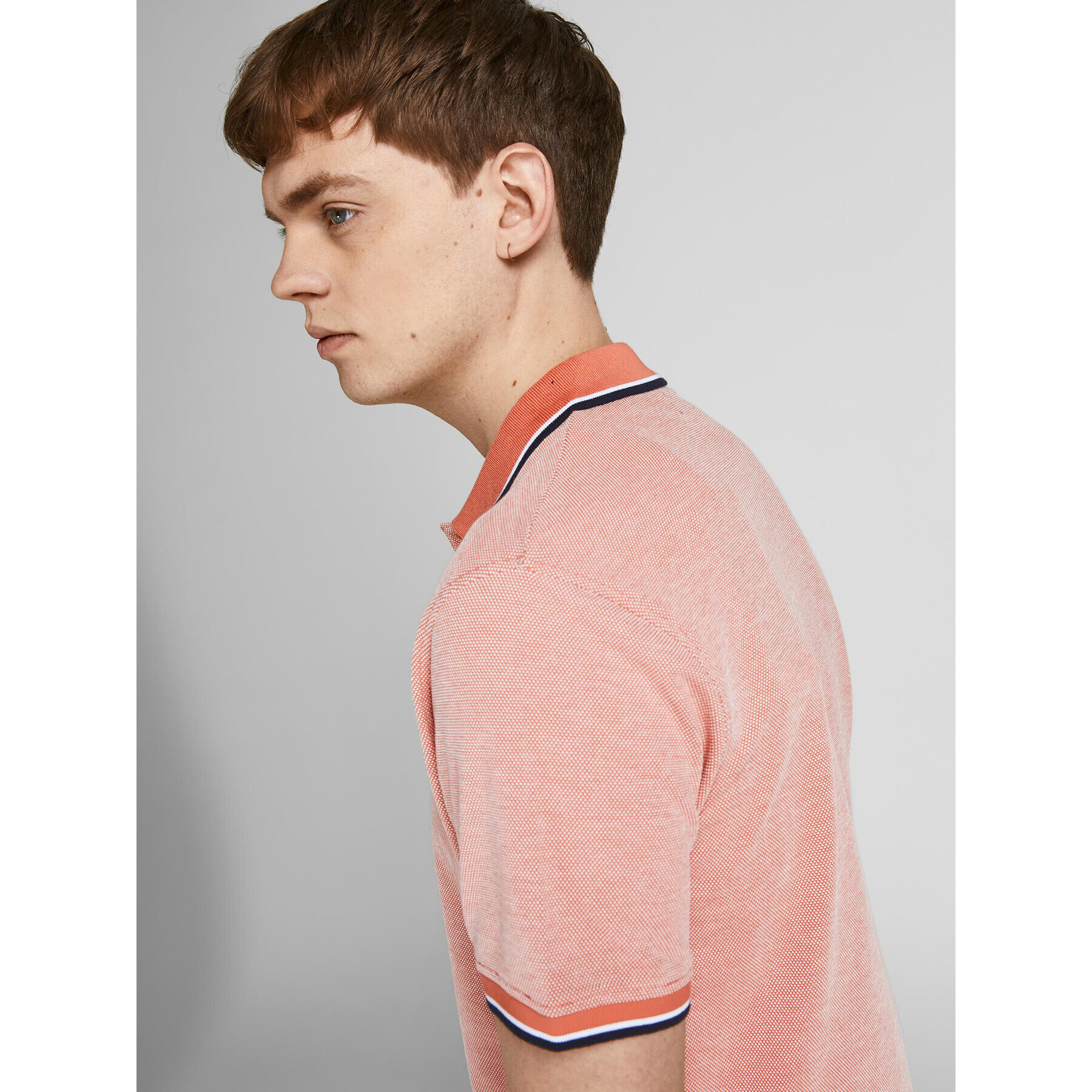 Jack&Jones Polokošeľa Bluwin 12169064 Červená Regular Fit - Pepit.sk