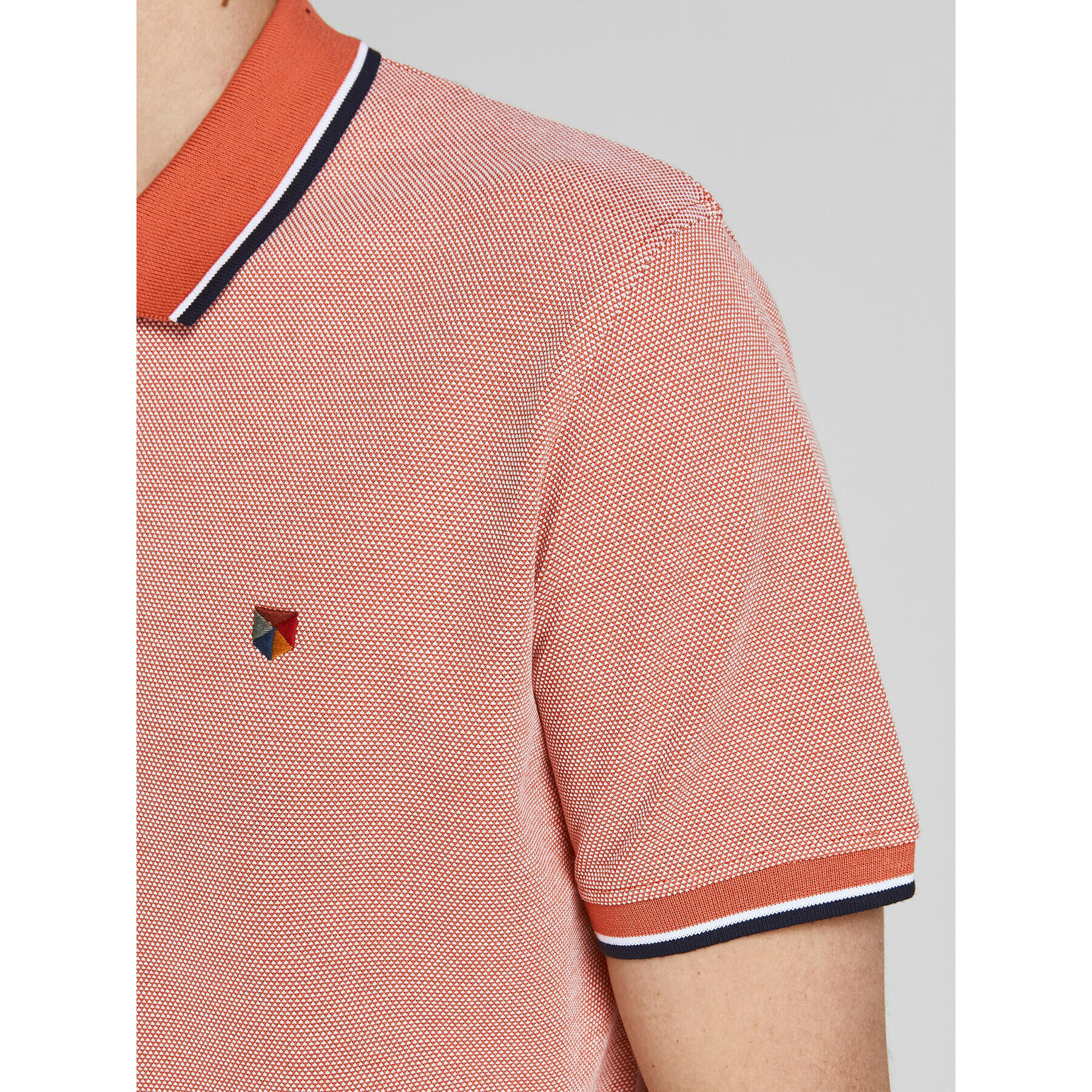 Jack&Jones Polokošeľa Bluwin 12169064 Červená Regular Fit - Pepit.sk