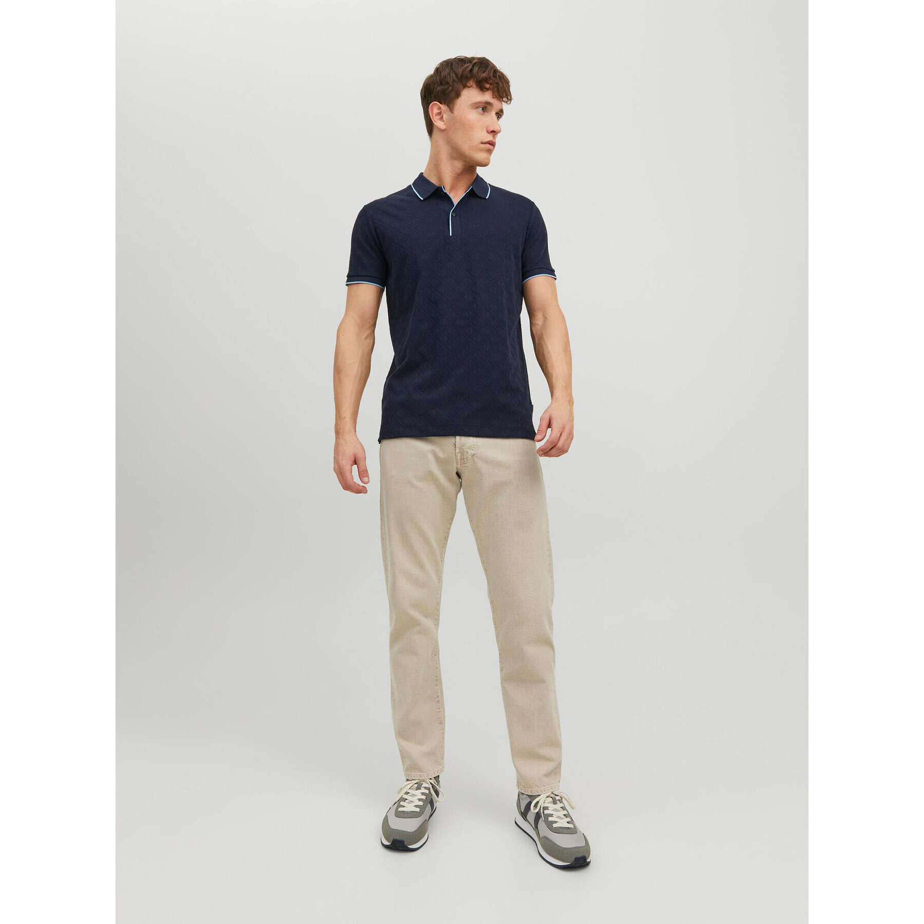 Jack&Jones Polokošeľa Clifford 12236201 Tmavomodrá Regular Fit - Pepit.sk