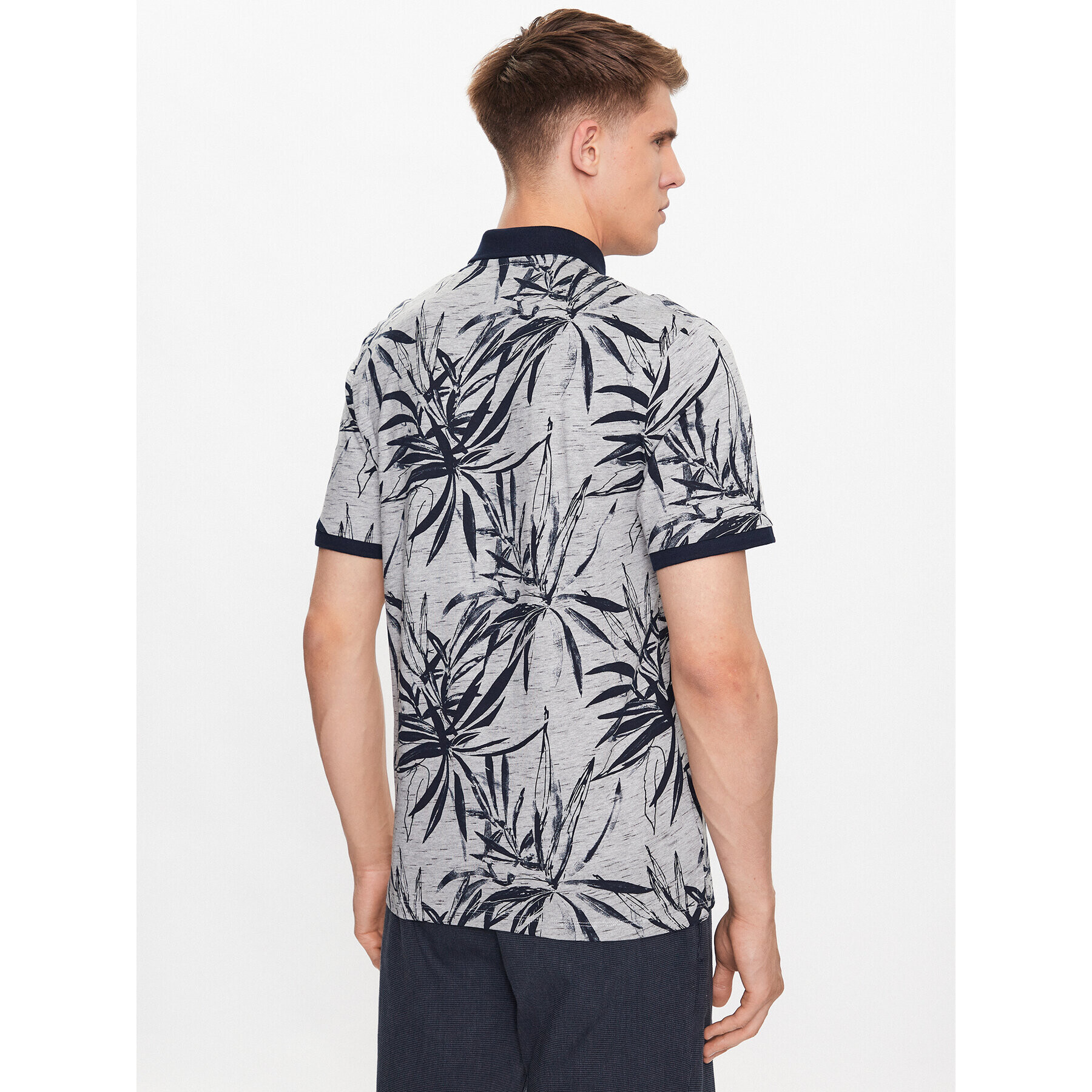 Jack&Jones Polokošeľa Crayon 12230268 Sivá Standard Fit - Pepit.sk