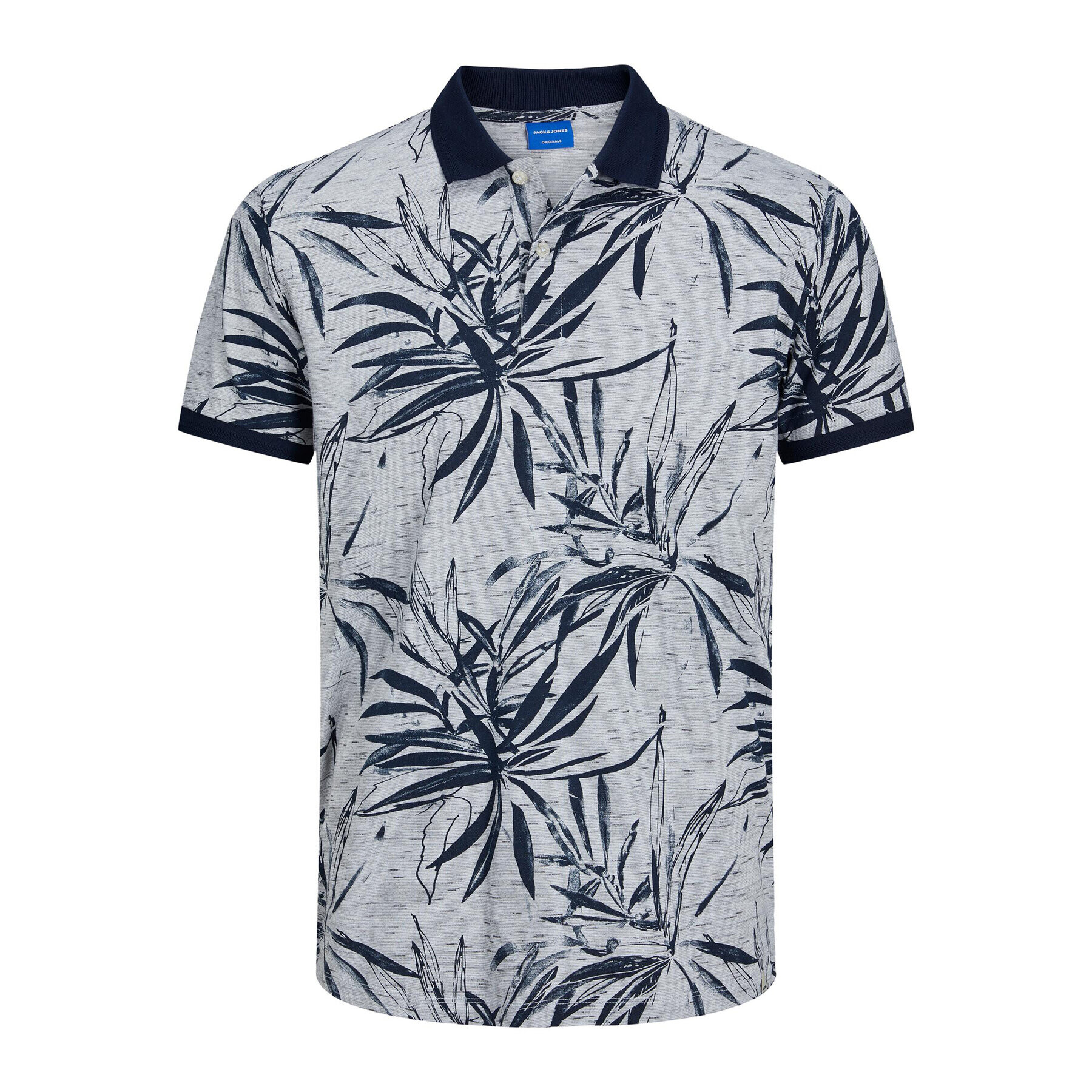 Jack&Jones Polokošeľa Crayon 12230268 Sivá Standard Fit - Pepit.sk