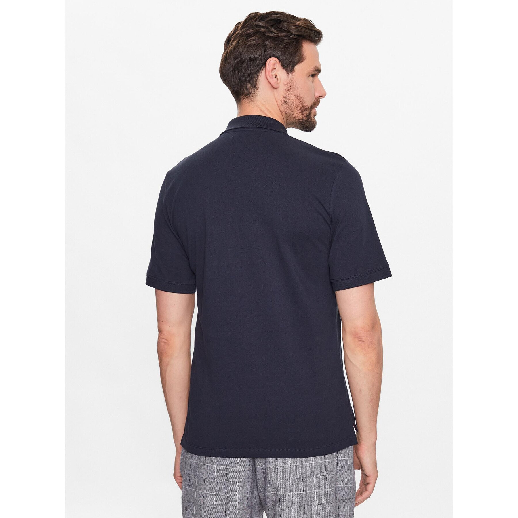 Jack&Jones Polokošeľa Drake 12229481 Tmavomodrá Regular Fit - Pepit.sk