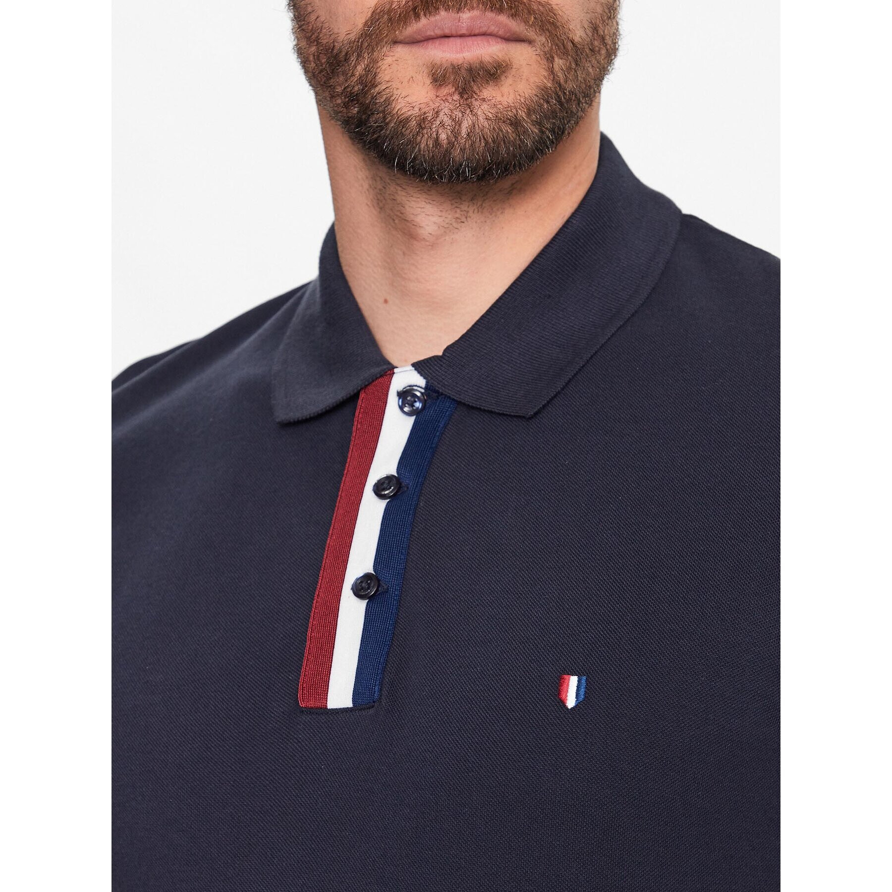 Jack&Jones Polokošeľa Drake 12229481 Tmavomodrá Regular Fit - Pepit.sk