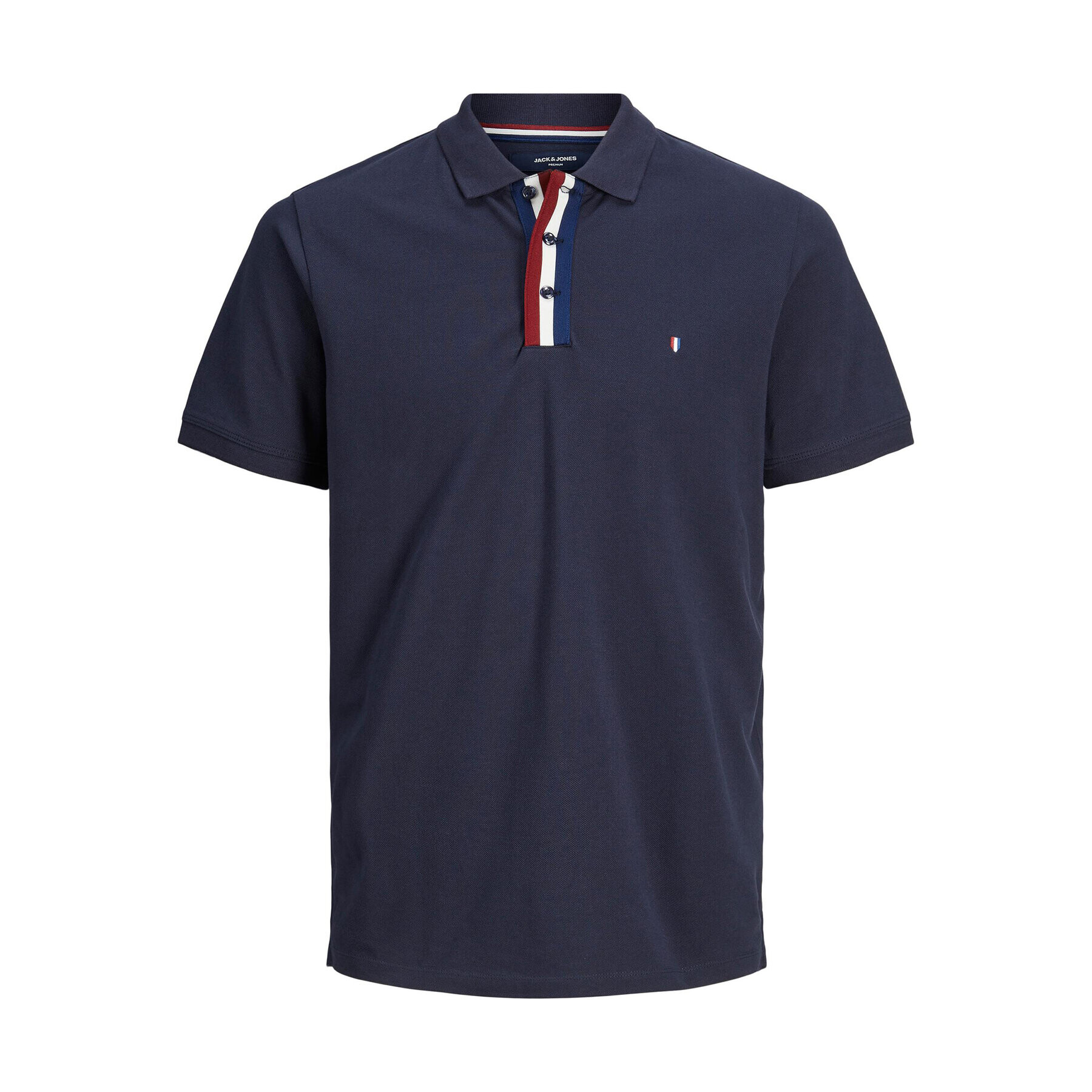 Jack&Jones Polokošeľa Drake 12229481 Tmavomodrá Regular Fit - Pepit.sk