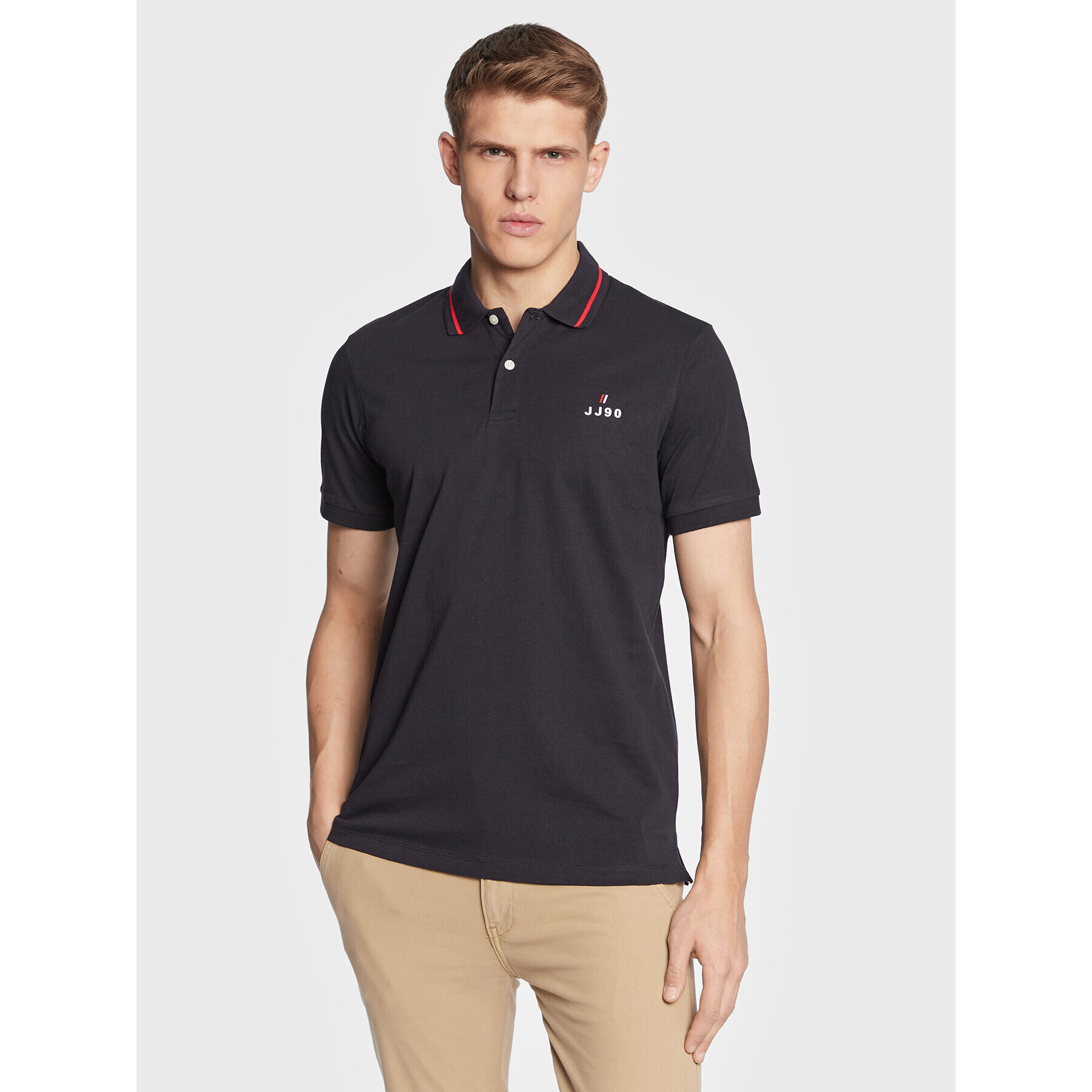 Jack&Jones Polokošeľa Joe 12221190 Tmavomodrá Regular Fit - Pepit.sk