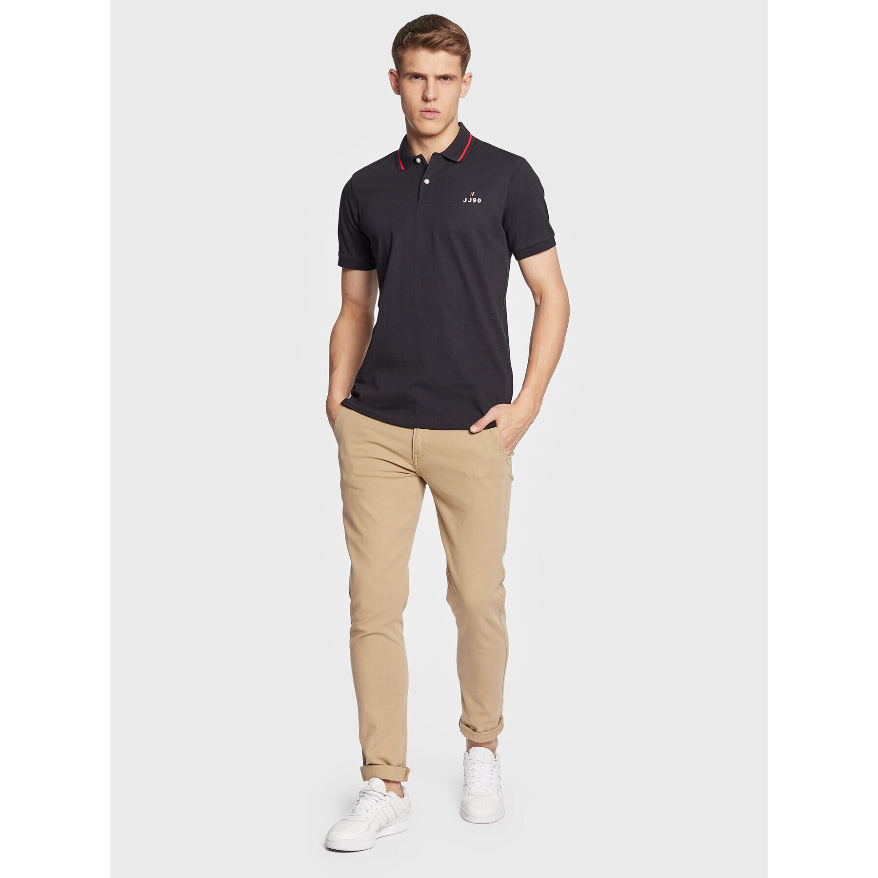 Jack&Jones Polokošeľa Joe 12221190 Tmavomodrá Regular Fit - Pepit.sk