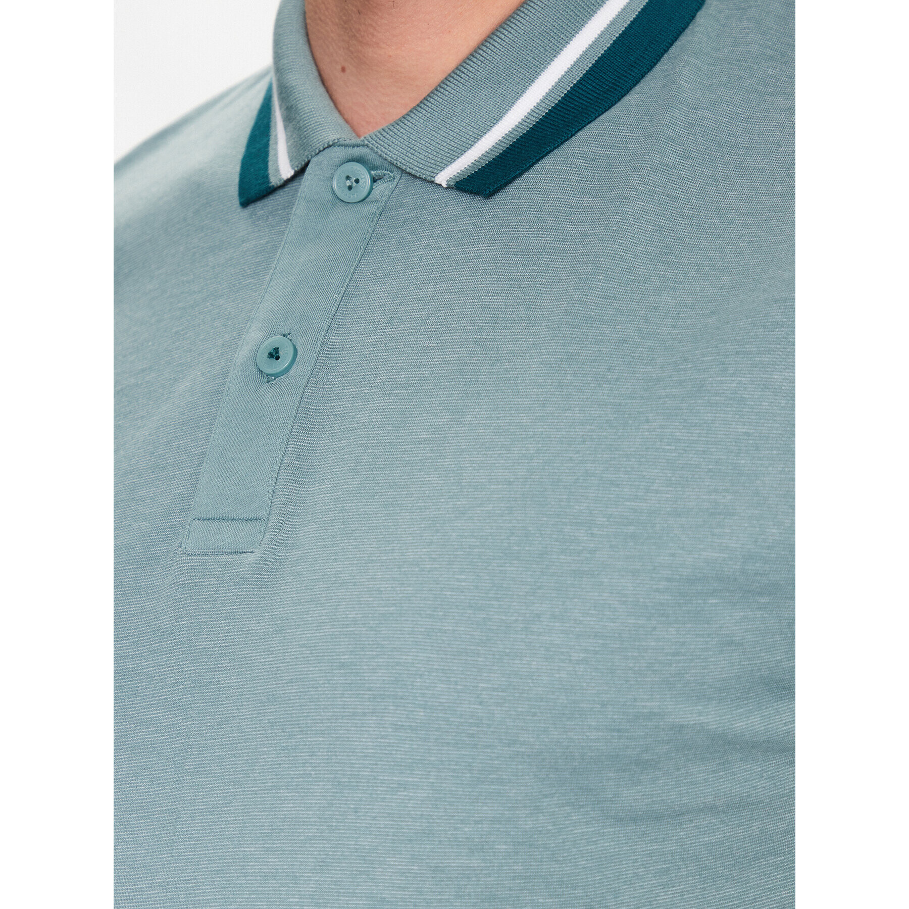 Jack&Jones Polokošeľa Logan 12229420 Zelená Standard Fit - Pepit.sk